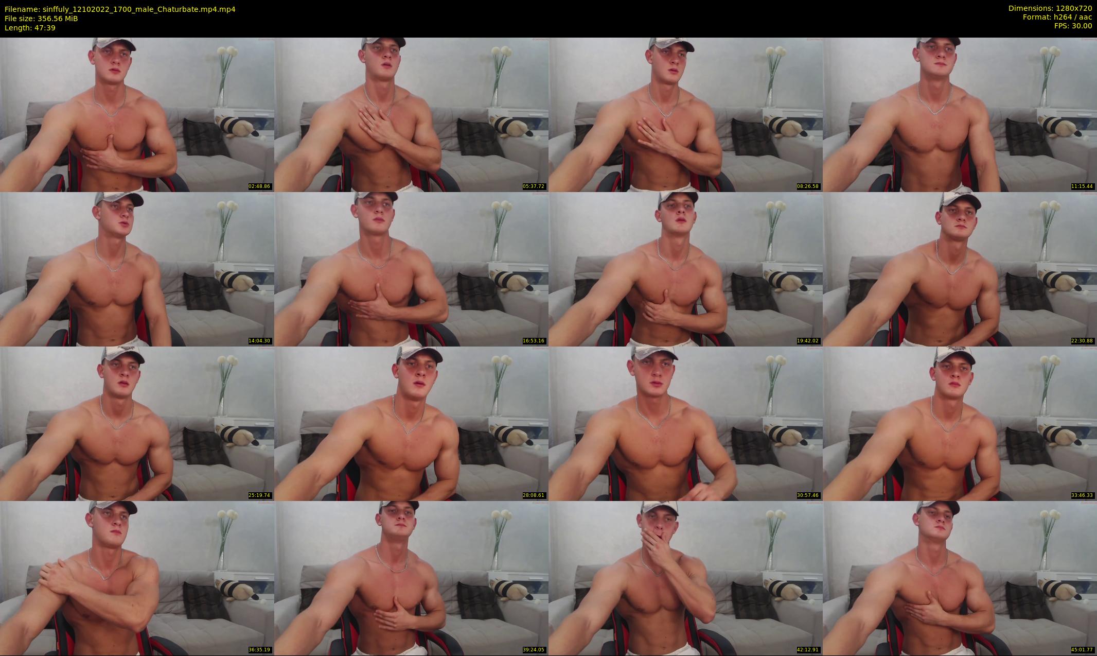 sinffuly — 48 minute Chaturbate male cam show recording, 720p, Oct 12, 2022