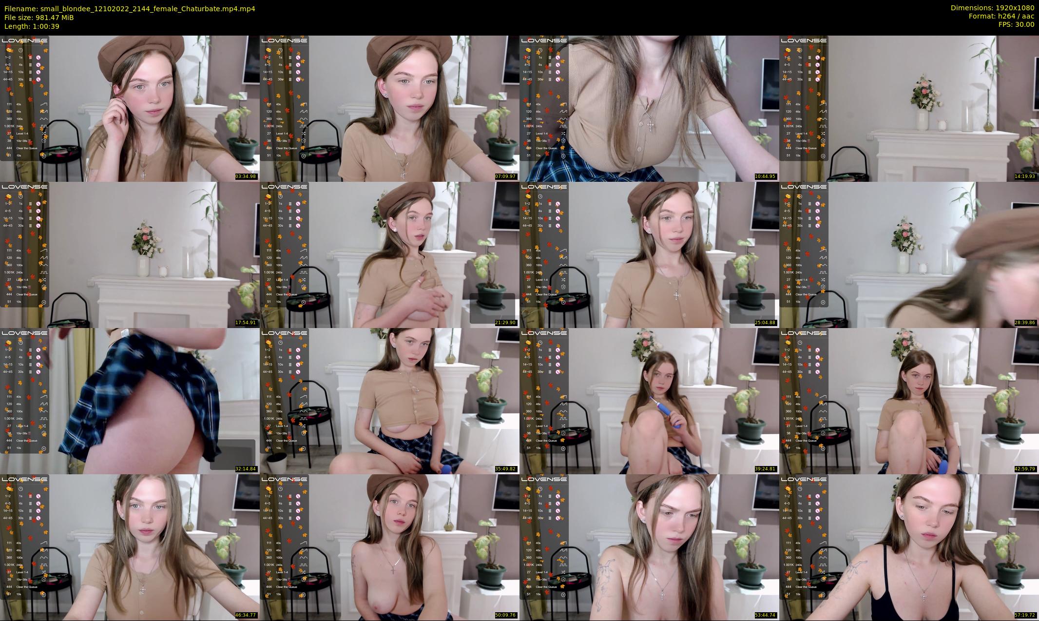 small_blondee — 61 minute Chaturbate female cam show recording, 1080p, Oct 12, 2022