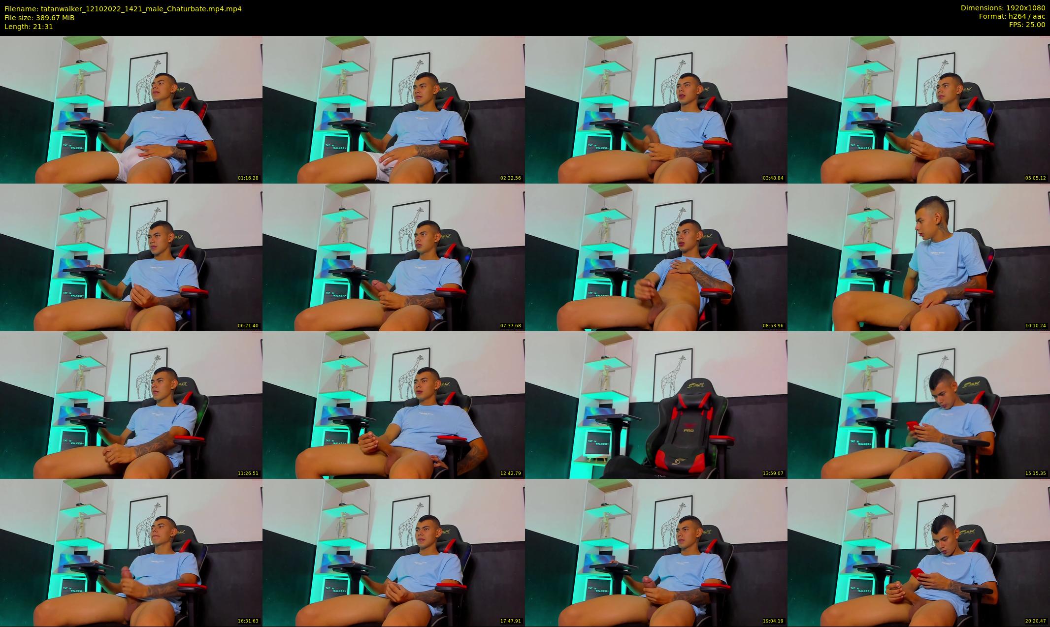 tatanwalker — 22 minute Chaturbate male cam show recording, 1080p, Oct 12, 2022