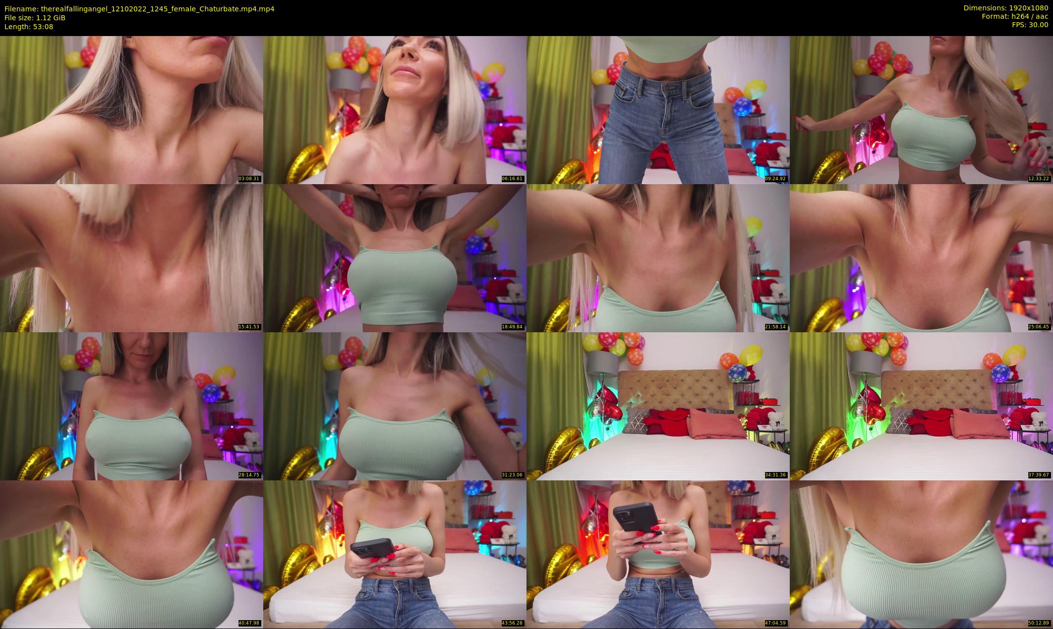 therealfallingangel — 54 minute Chaturbate female cam show recording, 1080p, Oct 12, 2022
