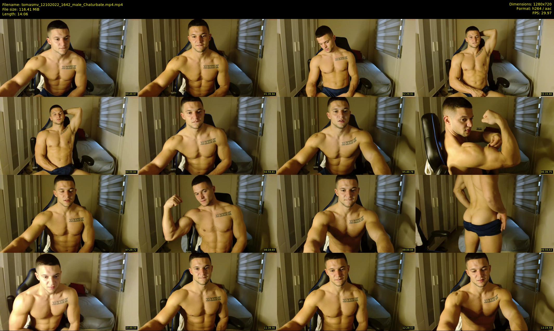 tomasmv — 15 minute Chaturbate male cam show recording, 720p, Oct 12, 2022