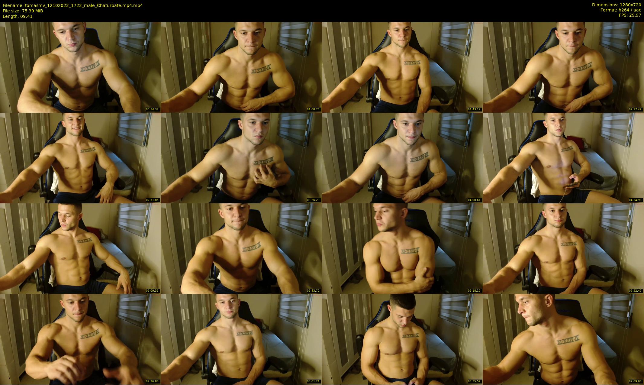 tomasmv — 10 minute Chaturbate male cam show recording, 720p, Oct 12, 2022