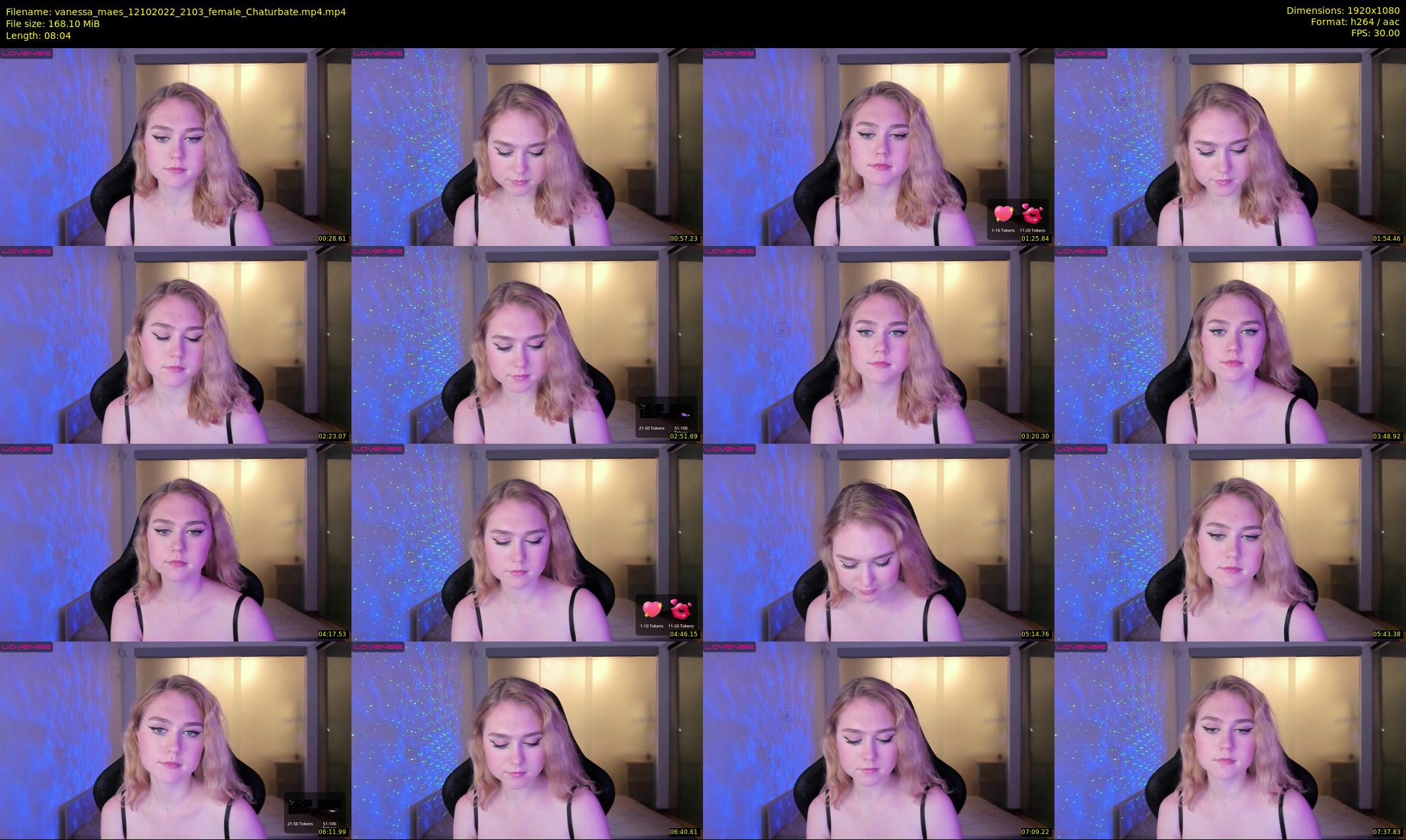 vanessa_maes — 9 minute Chaturbate female cam show recording, 1080p, Oct 12, 2022