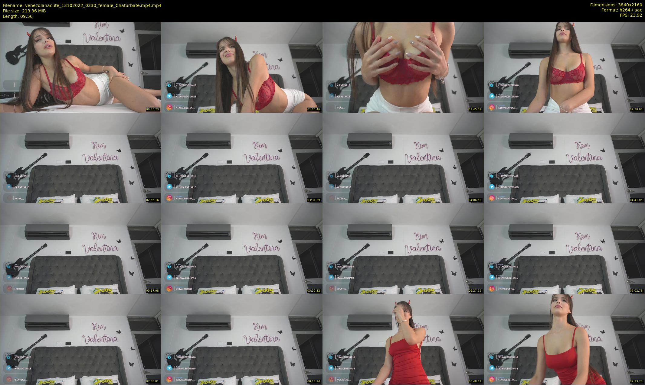 venezolanacute — 10 minute Chaturbate female cam show recording, 4K, Oct 13, 2022