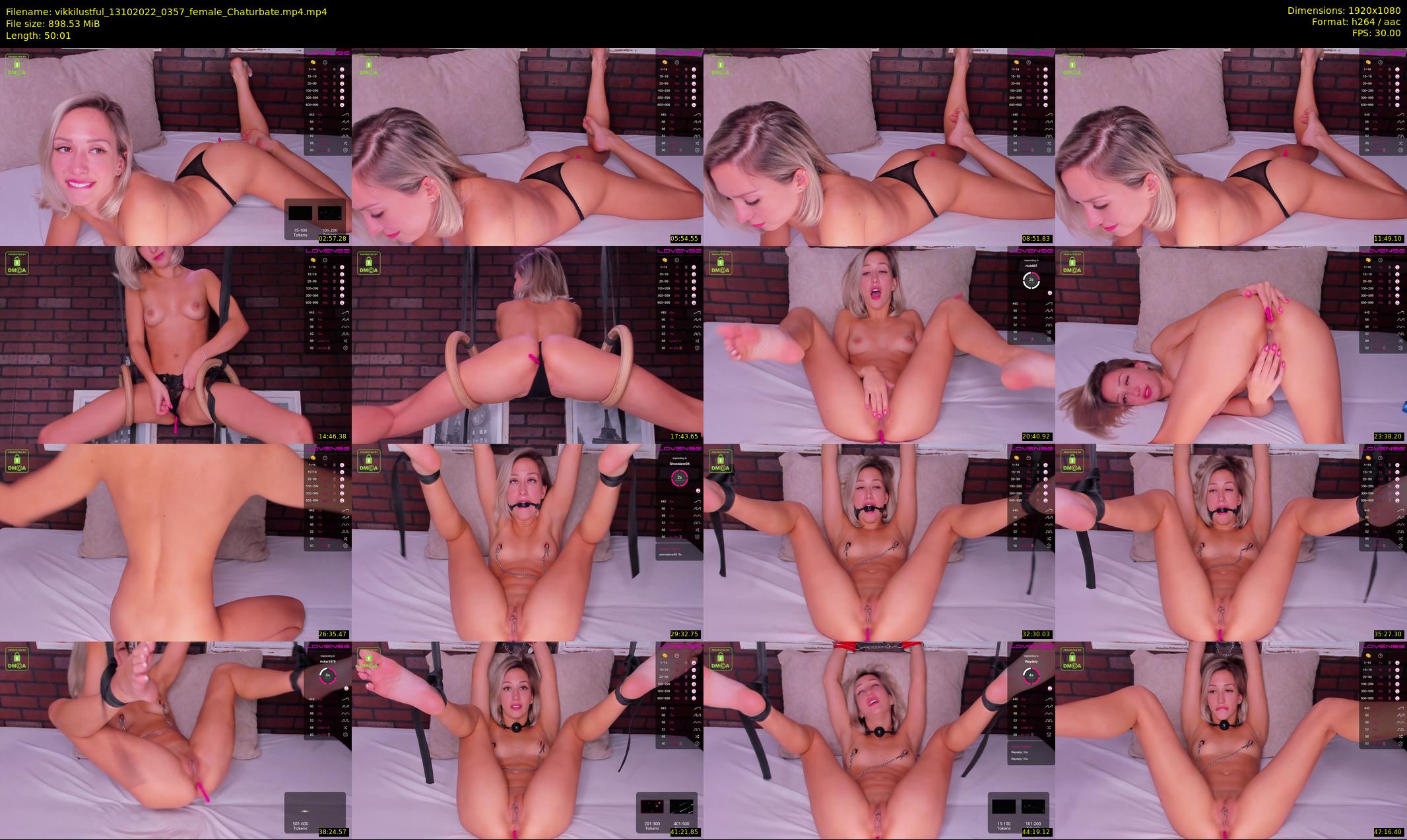 vikkilustful — 51 minute Chaturbate female cam show recording, 1080p, Oct 13, 2022