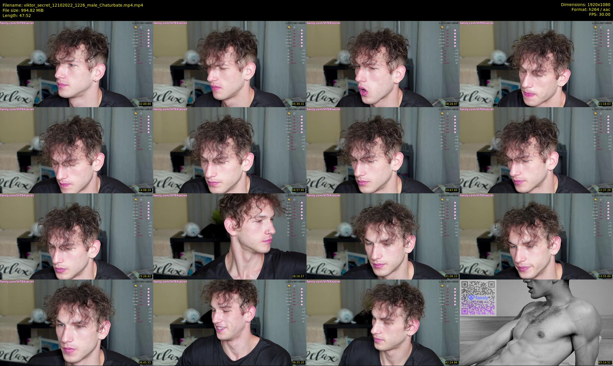 viktor_secret — 48 minute Chaturbate male cam show recording, 1080p, Oct 12, 2022