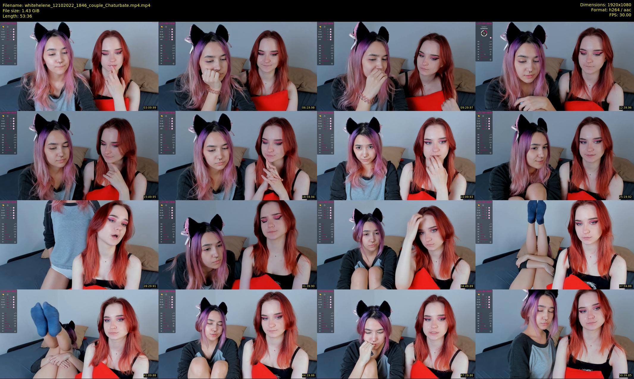 whitehelene — 54 minute Chaturbate female cam show recording, 1080p, Oct 12, 2022