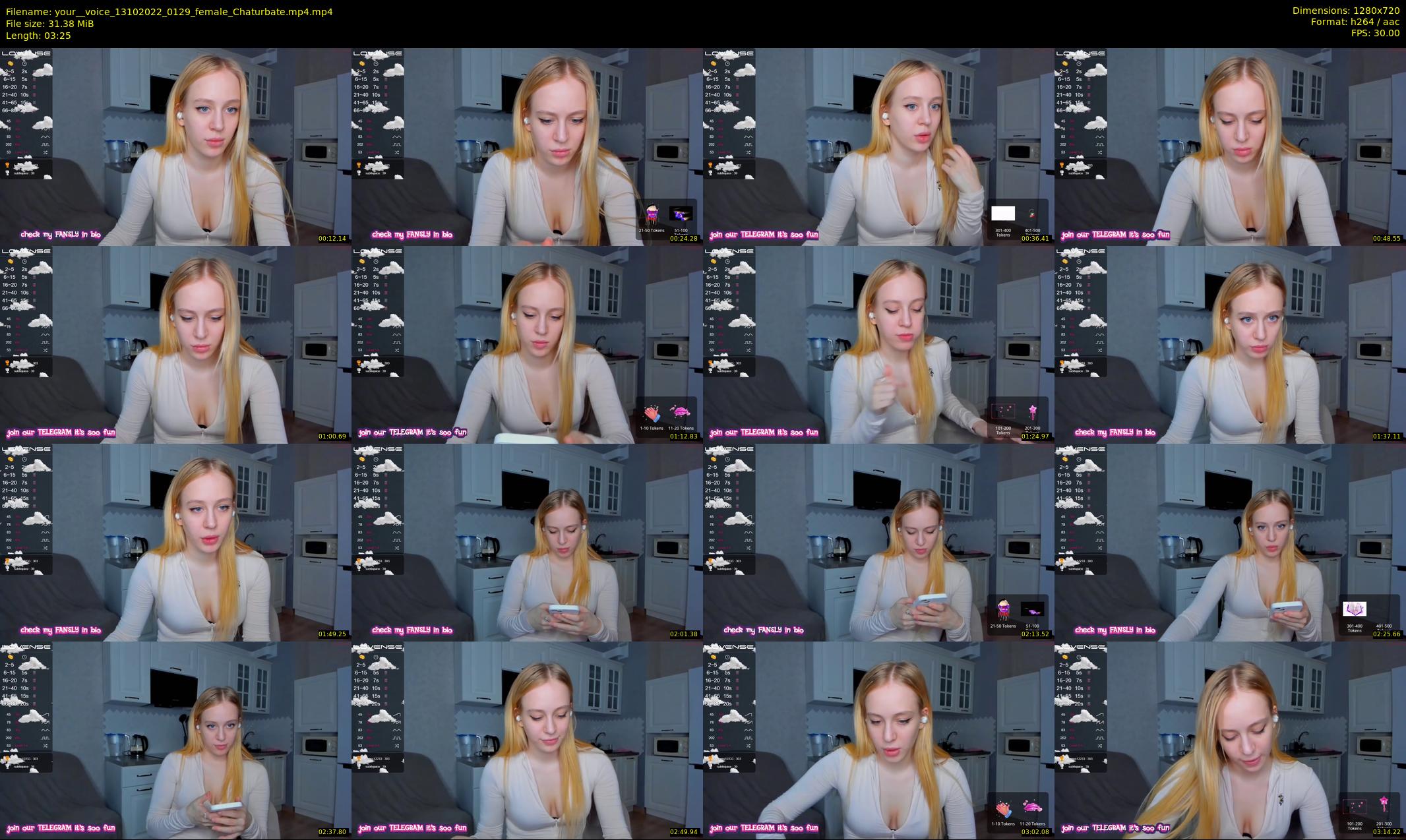 your__voice — 4 minute Chaturbate female cam show recording, 720p, Oct 13, 2022