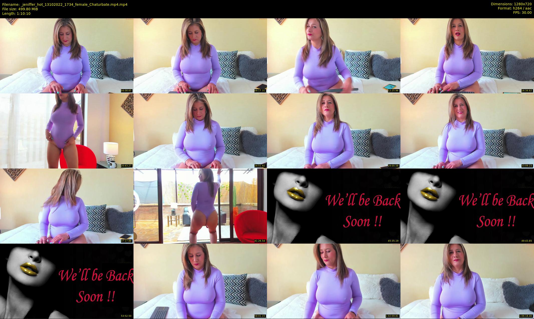 _jeniffer_hot — 71 minute Chaturbate female cam show recording, 720p, Oct 13, 2022