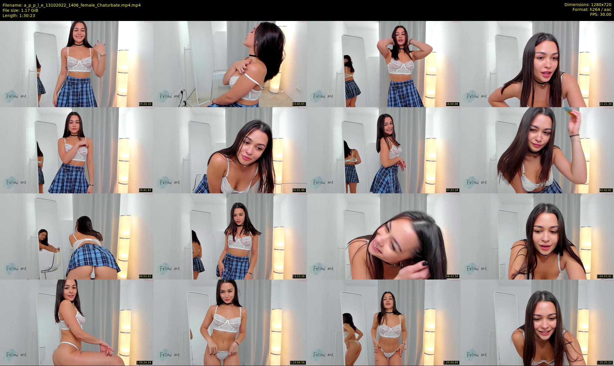 a_p_p_l_e — 91 minute Chaturbate female cam show recording, 720p, Oct 13, 2022