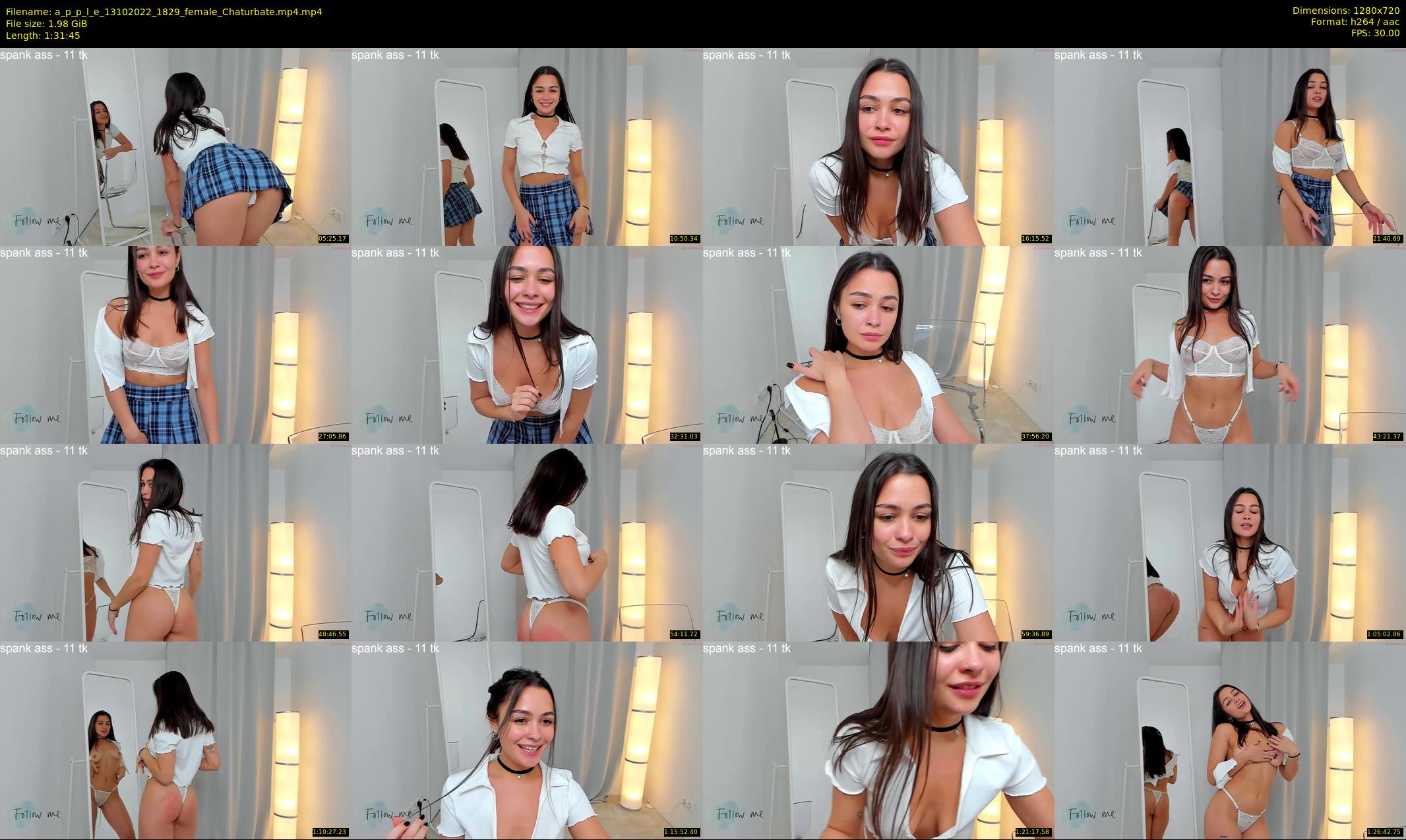 a_p_p_l_e — 92 minute Chaturbate female cam show recording, 720p, Oct 13, 2022