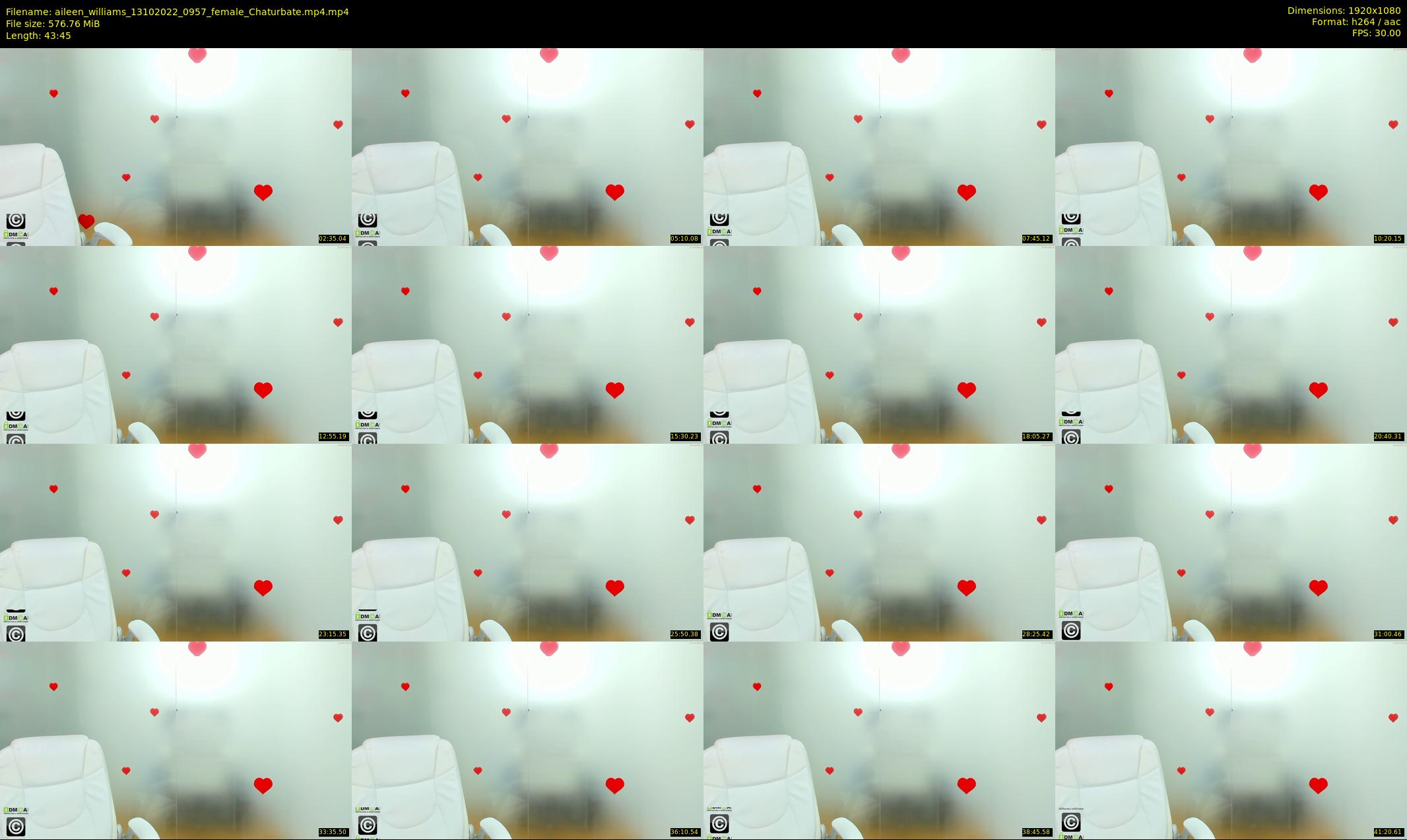 aileen_williams — 44 minute Chaturbate female cam show recording, 1080p, Oct 13, 2022