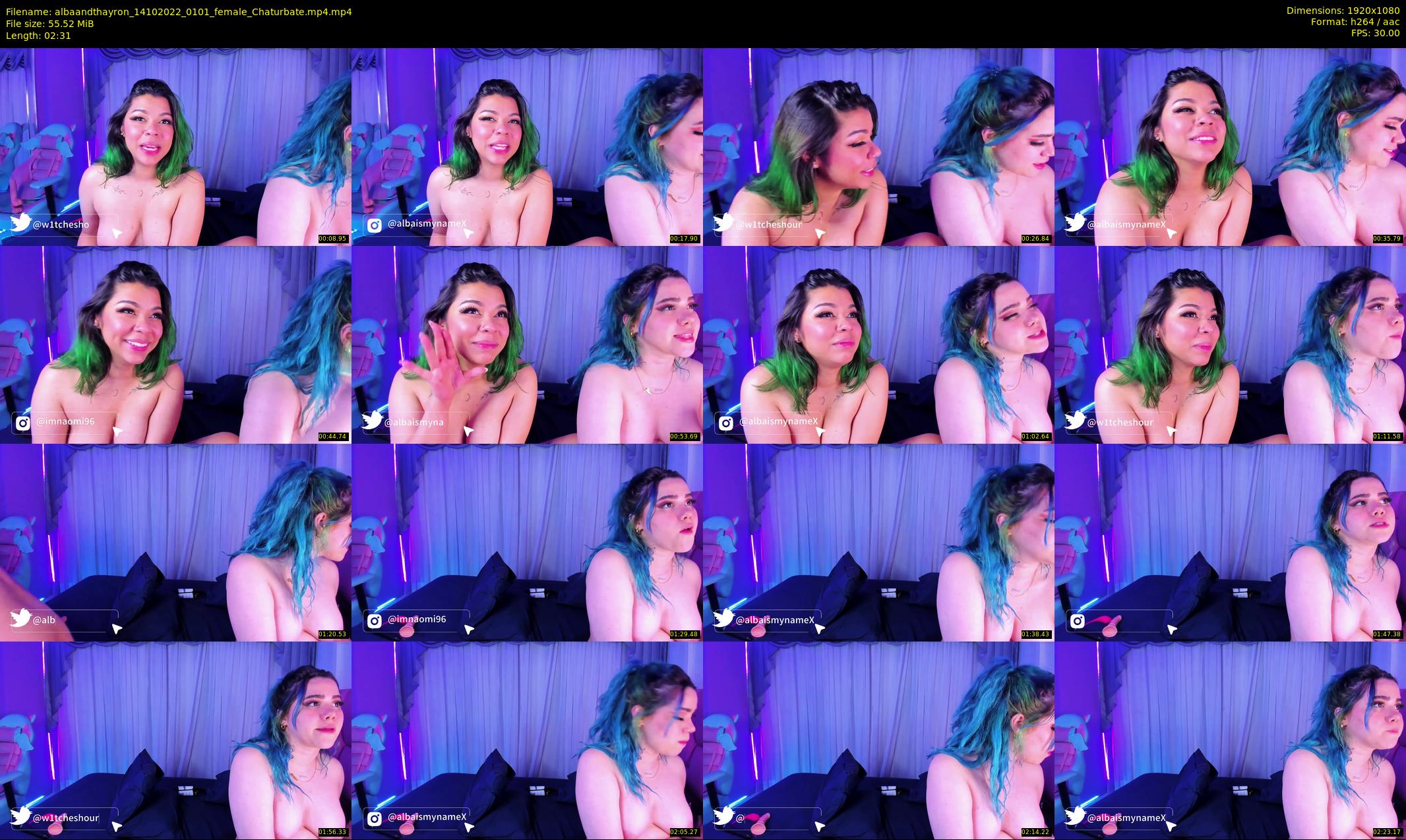 albaandthayron — 3 minute Chaturbate couple cam show recording, 1080p, Oct 14, 2022