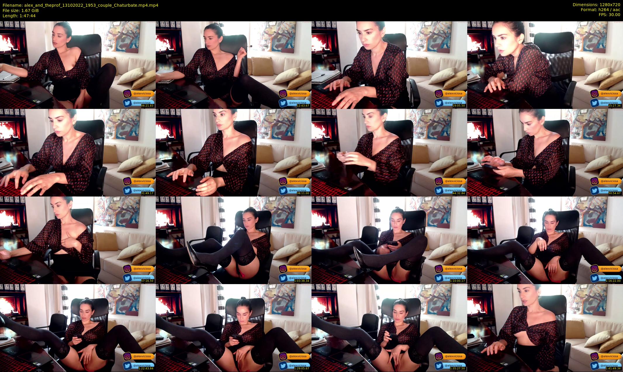 alex_and_theprof — 108 minute Chaturbate couple cam show recording, 720p, Oct 13, 2022