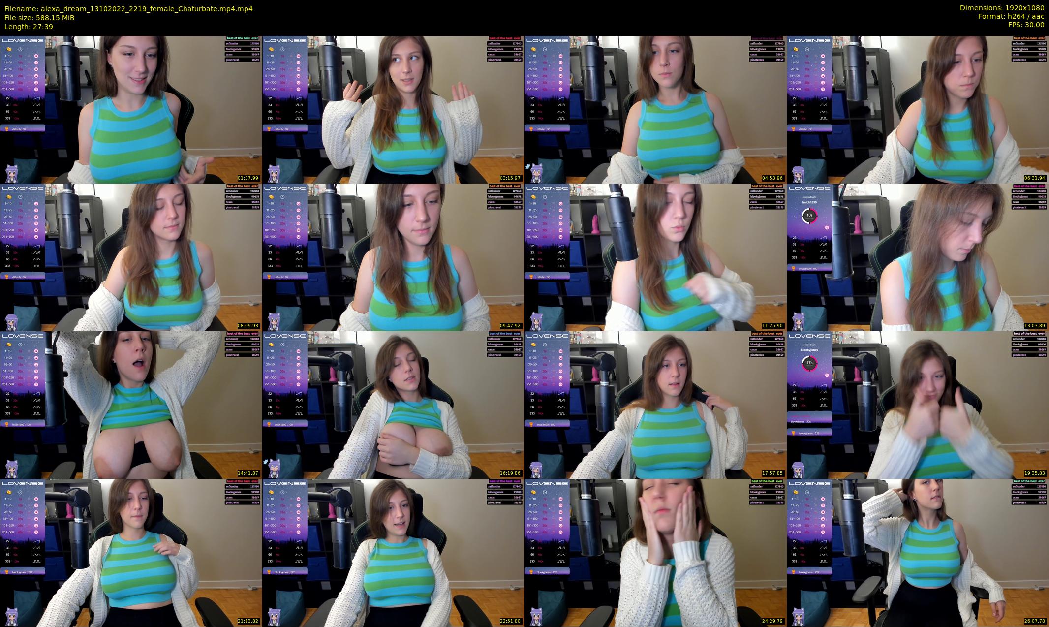 alexa_dream — 28 minute Chaturbate female cam show recording, 1080p, Oct 13, 2022