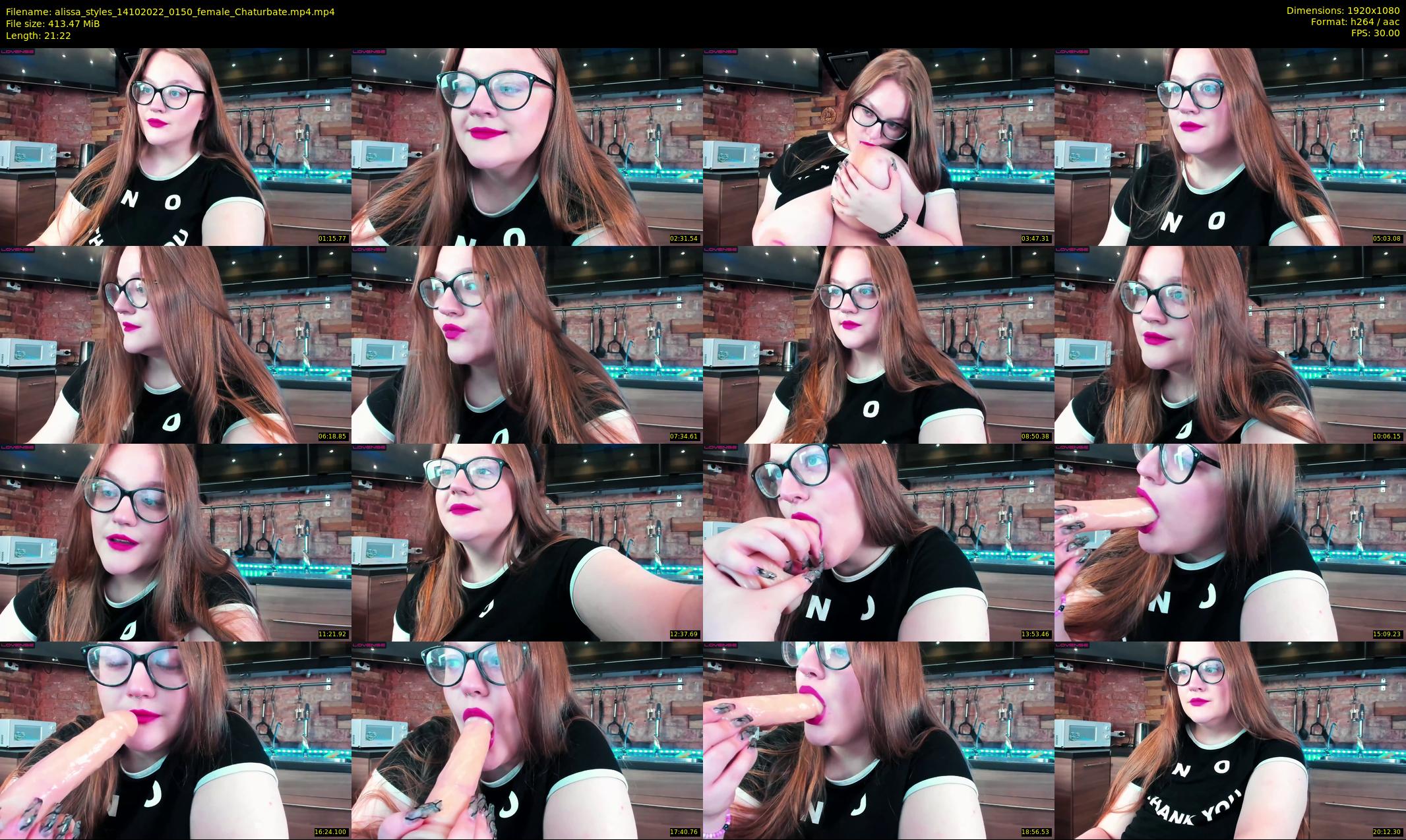 alissa_styles — 22 minute Chaturbate female cam show recording, 1080p, Oct 14, 2022