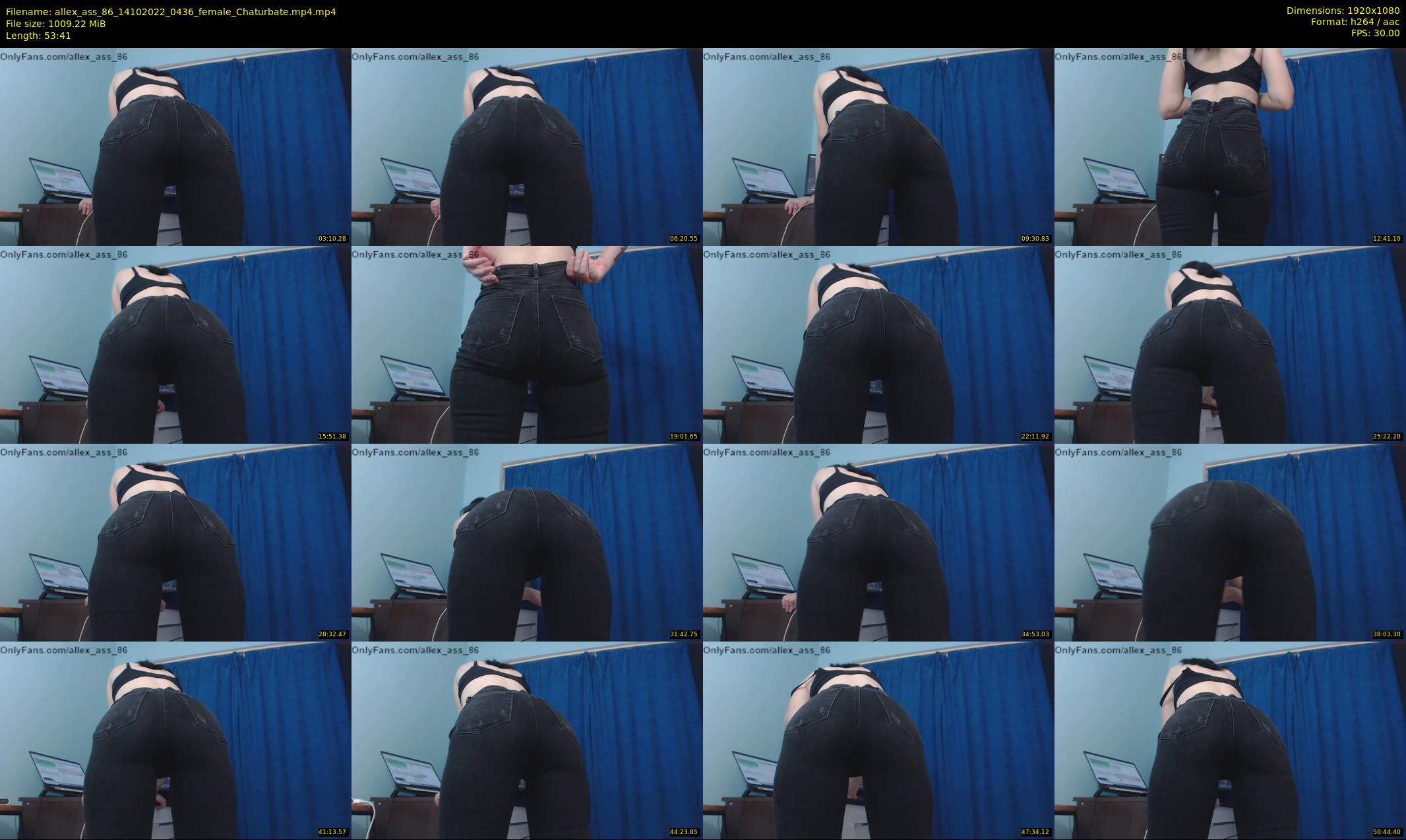 allex_ass_86 — 54 minute Chaturbate female cam show recording, 1080p, Oct 14, 2022
