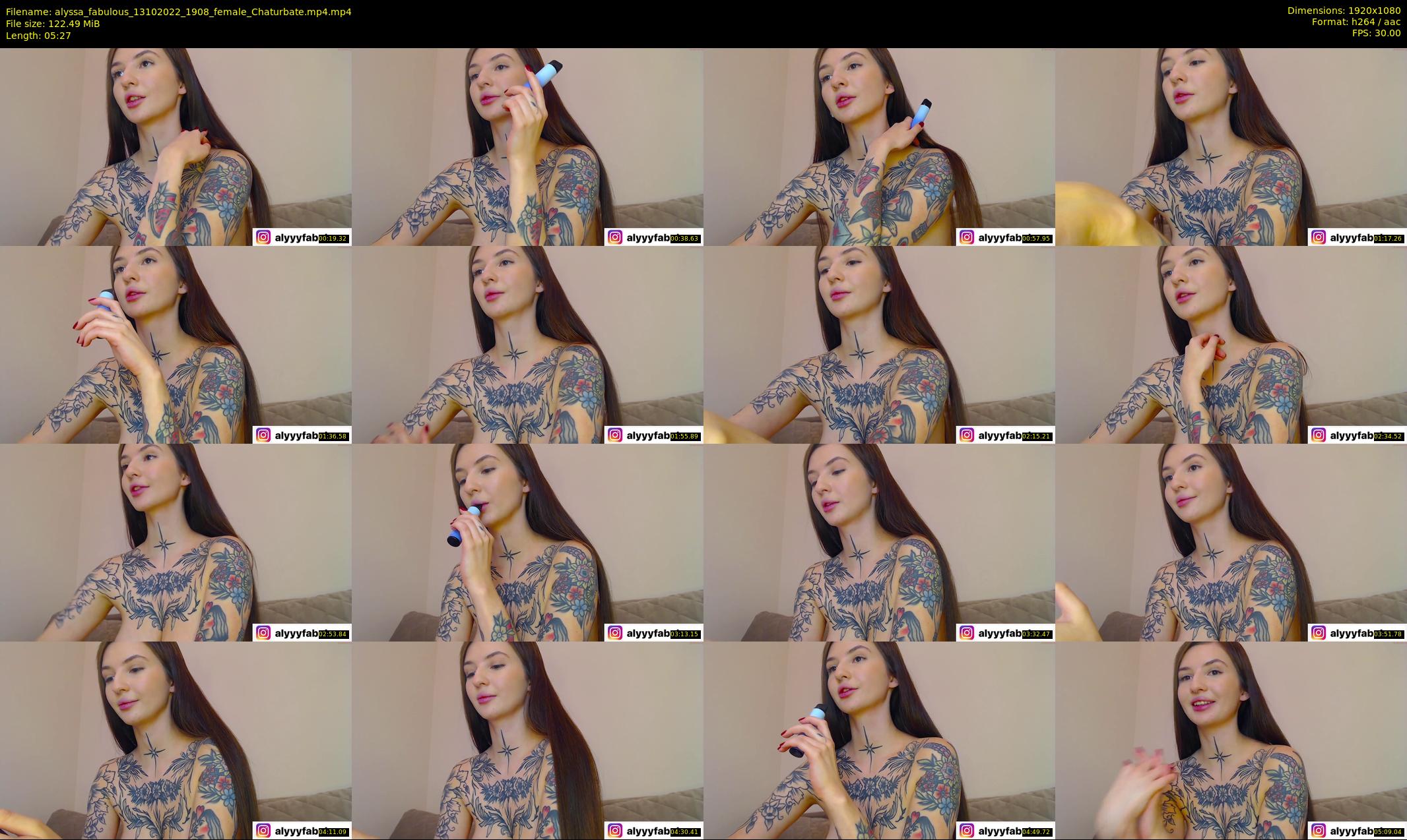 alyssa_fabulous — 6 minute Chaturbate female cam show recording, 1080p, Oct 13, 2022