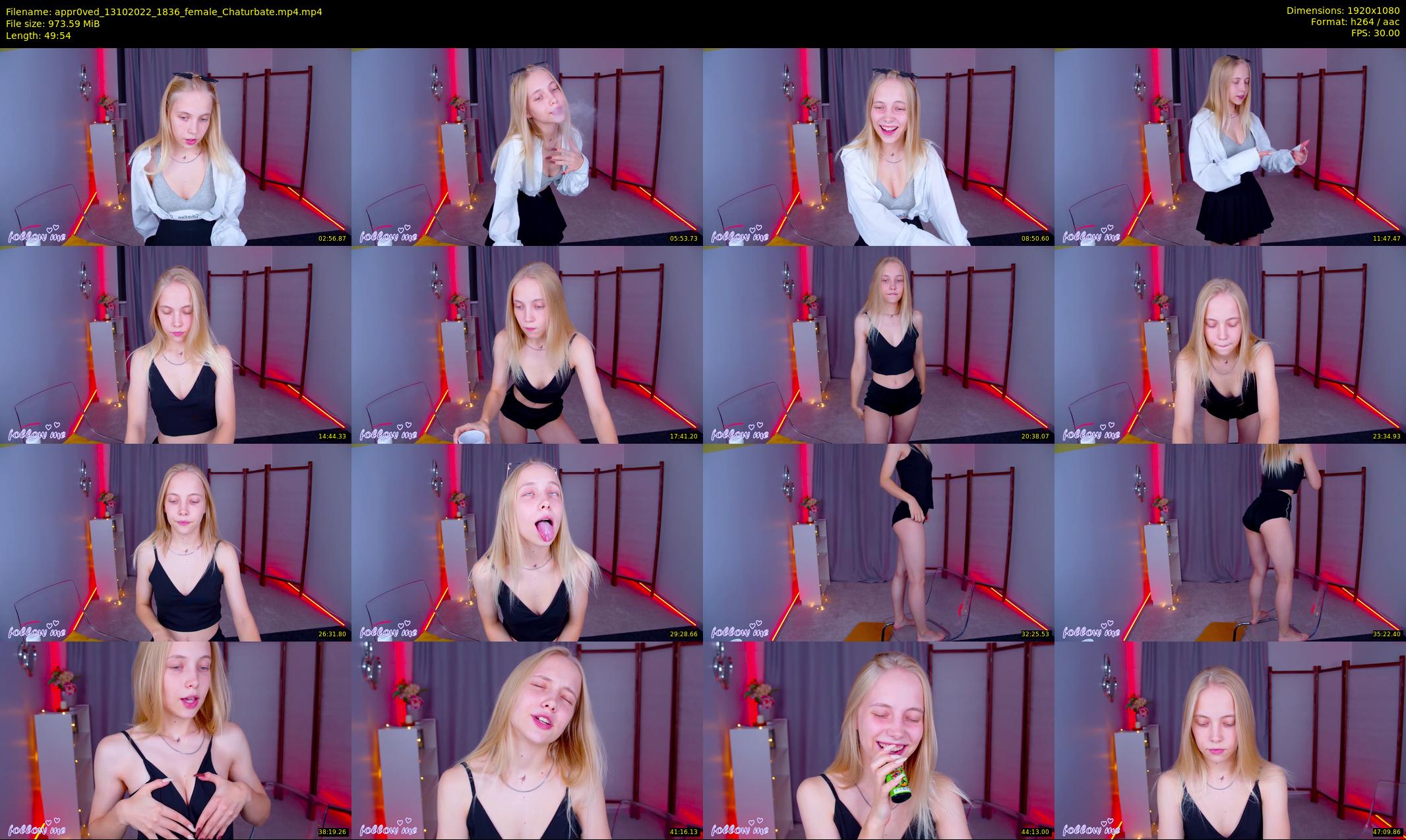 appr0ved — 50 minute Chaturbate female cam show recording, 1080p, Oct 13, 2022