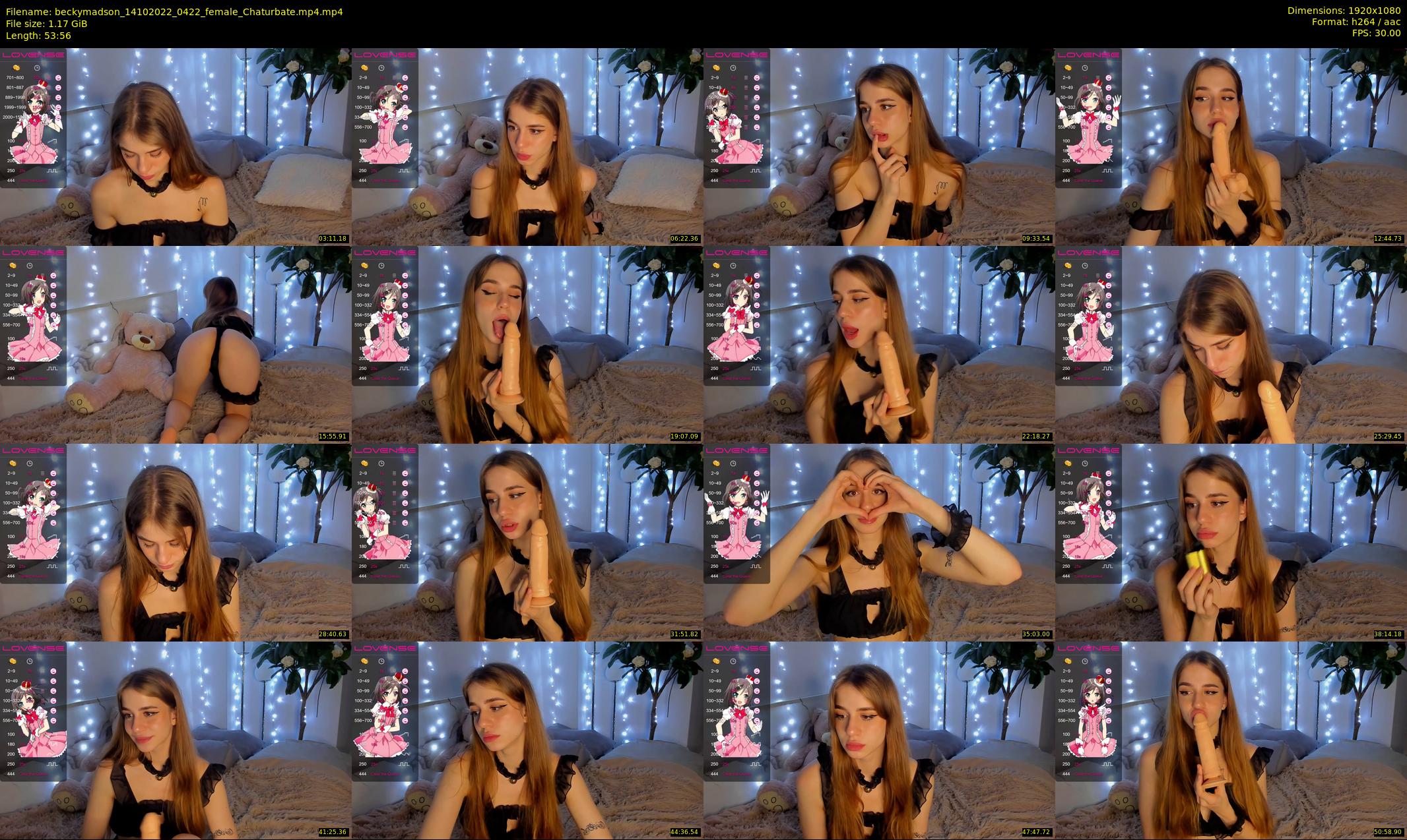 beckymadson — 54 minute Chaturbate female cam show recording, 1080p, Oct 14, 2022