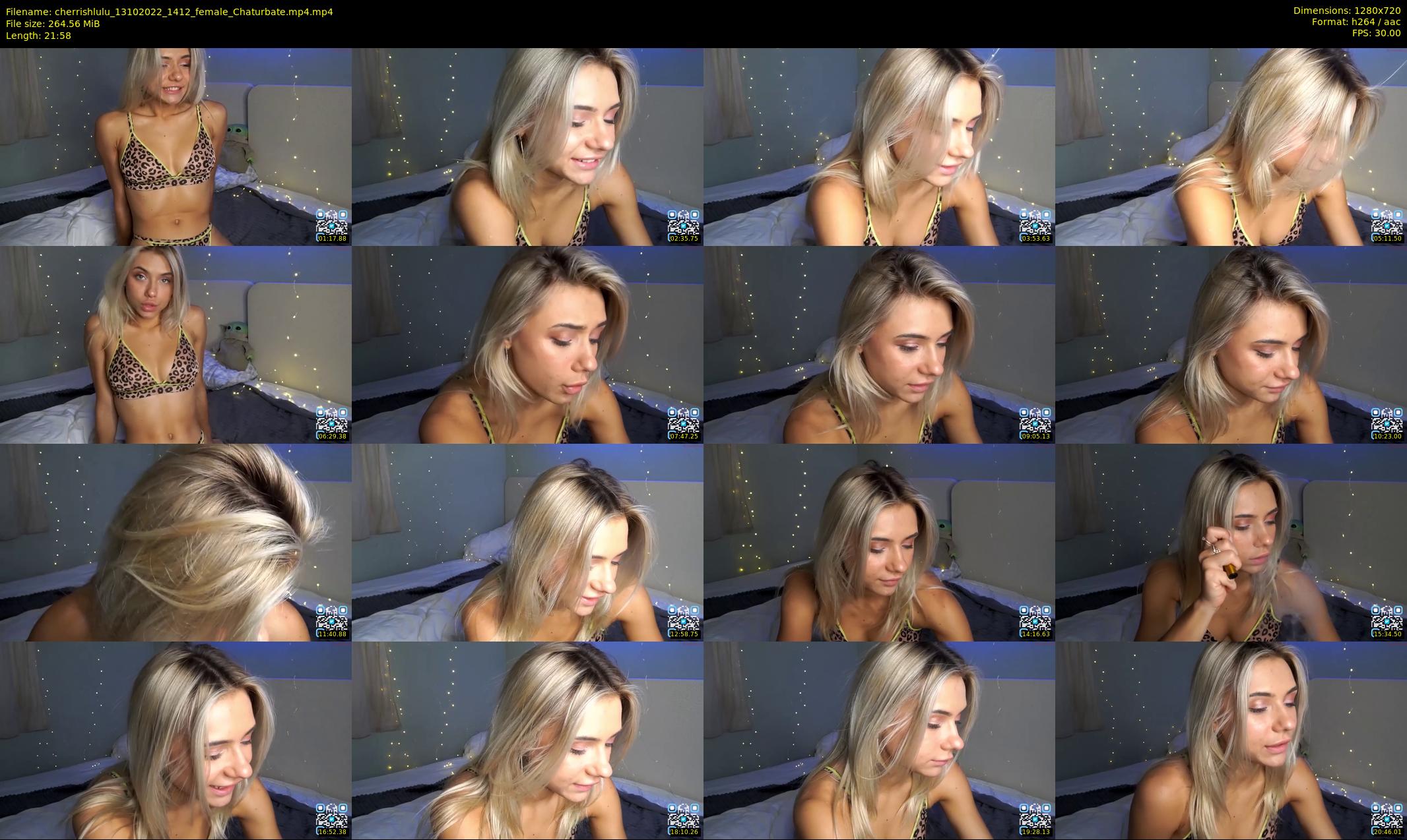 cherrishlulu — 22 minute Chaturbate female cam show recording, 720p, Oct 13, 2022