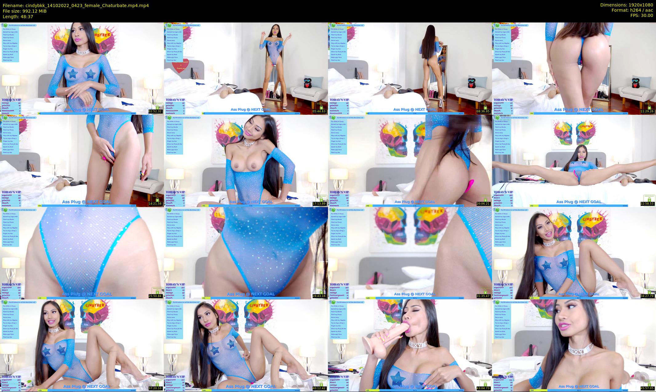 cindybkk — 49 minute Chaturbate female cam show recording, 1080p, Oct 14, 2022