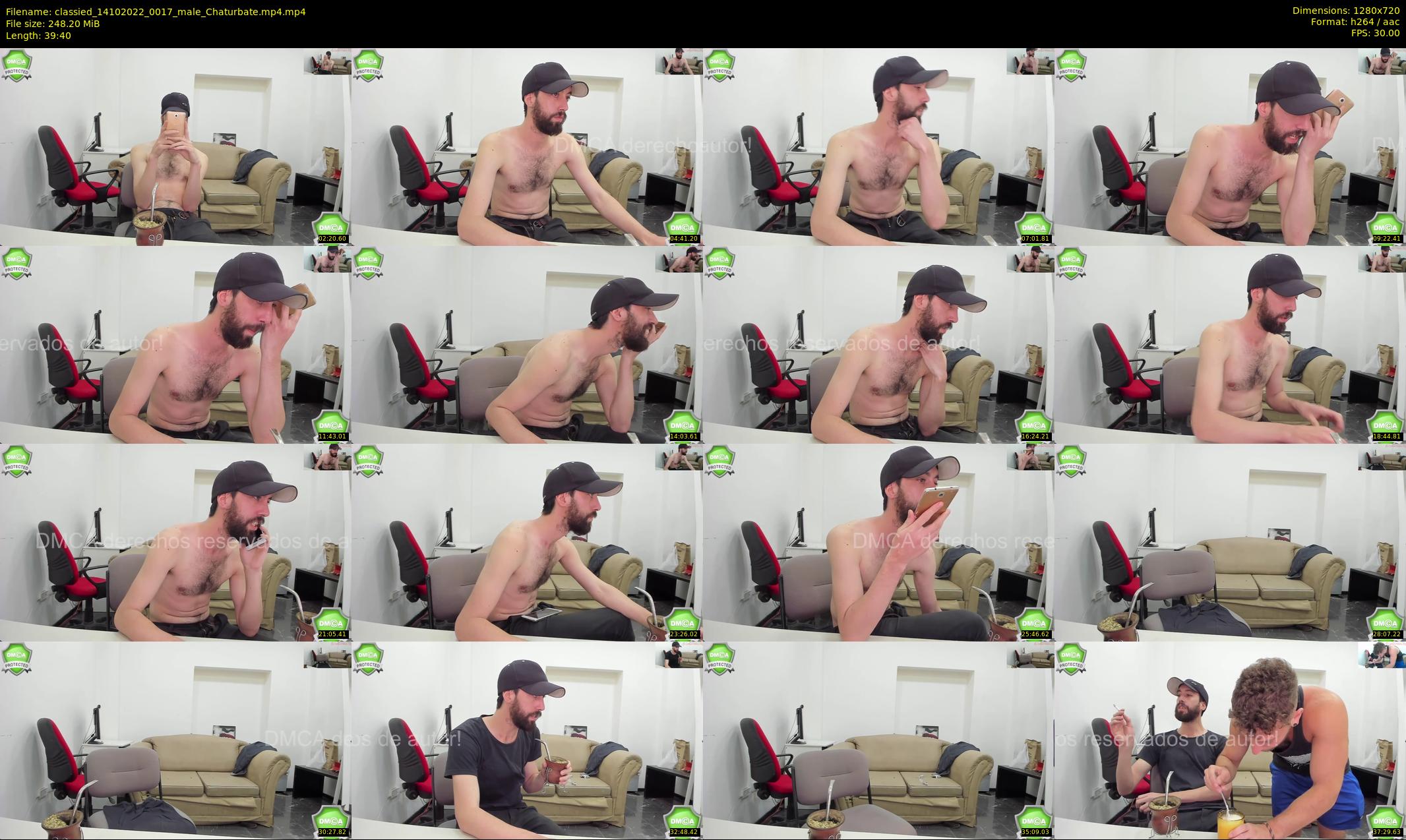 classied — 40 minute Chaturbate male cam show recording, 720p, Oct 14, 2022