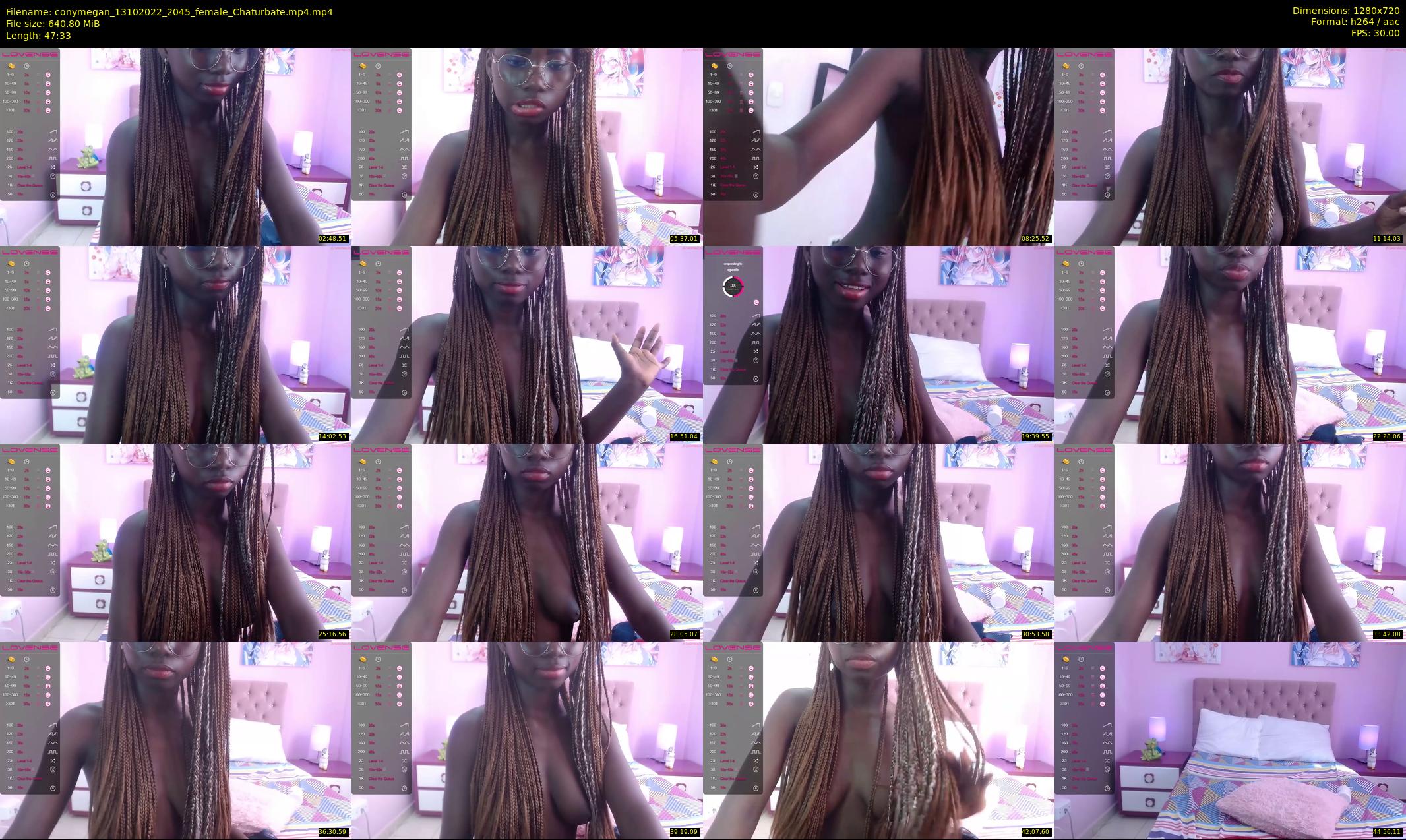 conymegan — 48 minute Chaturbate female cam show recording, 720p, Oct 13, 2022