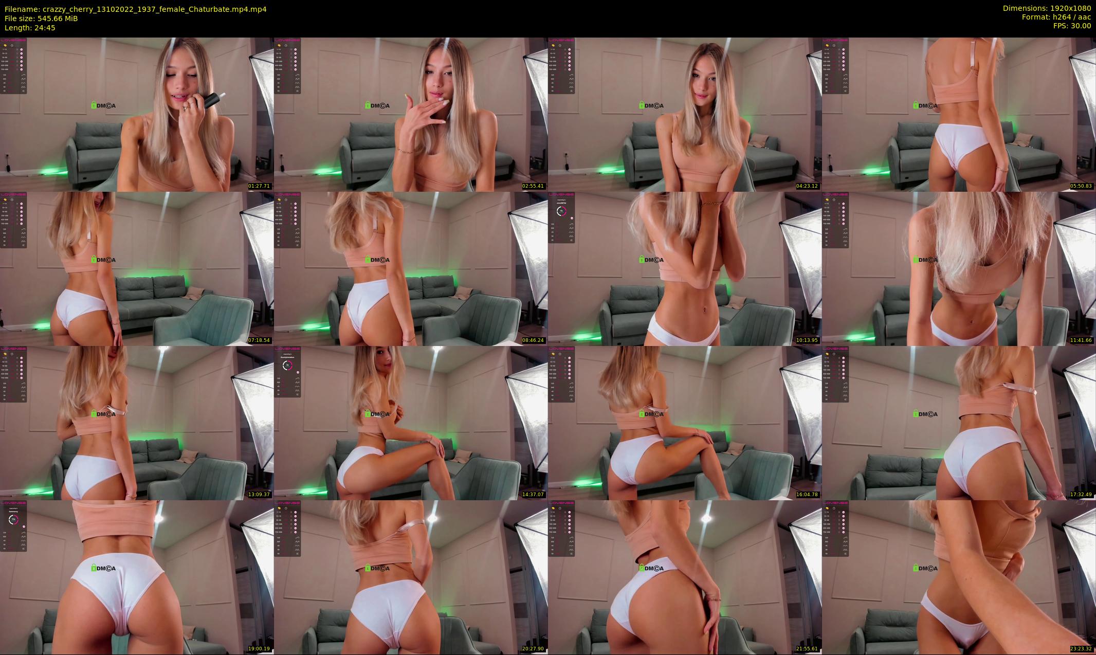 crazzy_cherry — 25 minute Chaturbate female cam show recording, 1080p, Oct 13, 2022