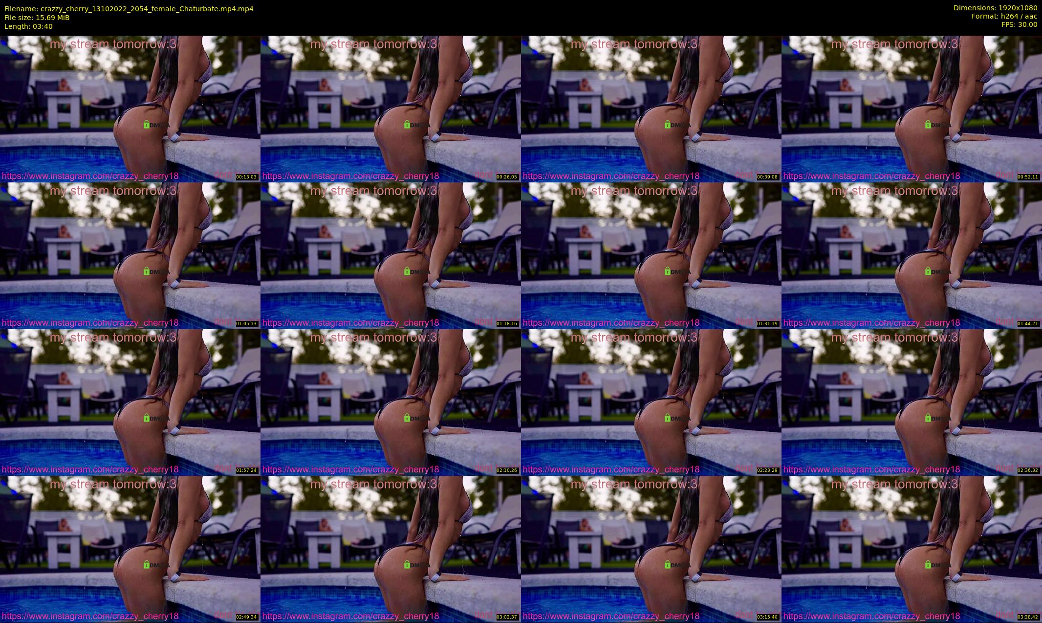 crazzy_cherry — 4 minute Chaturbate female cam show recording, 1080p, Oct 13, 2022