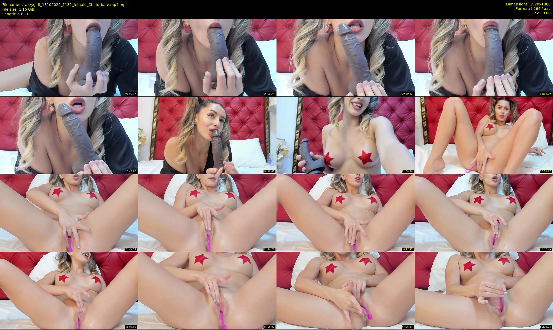 crazzygirll — 54 minute Chaturbate female cam show recording, 1080p, Oct 13, 2022