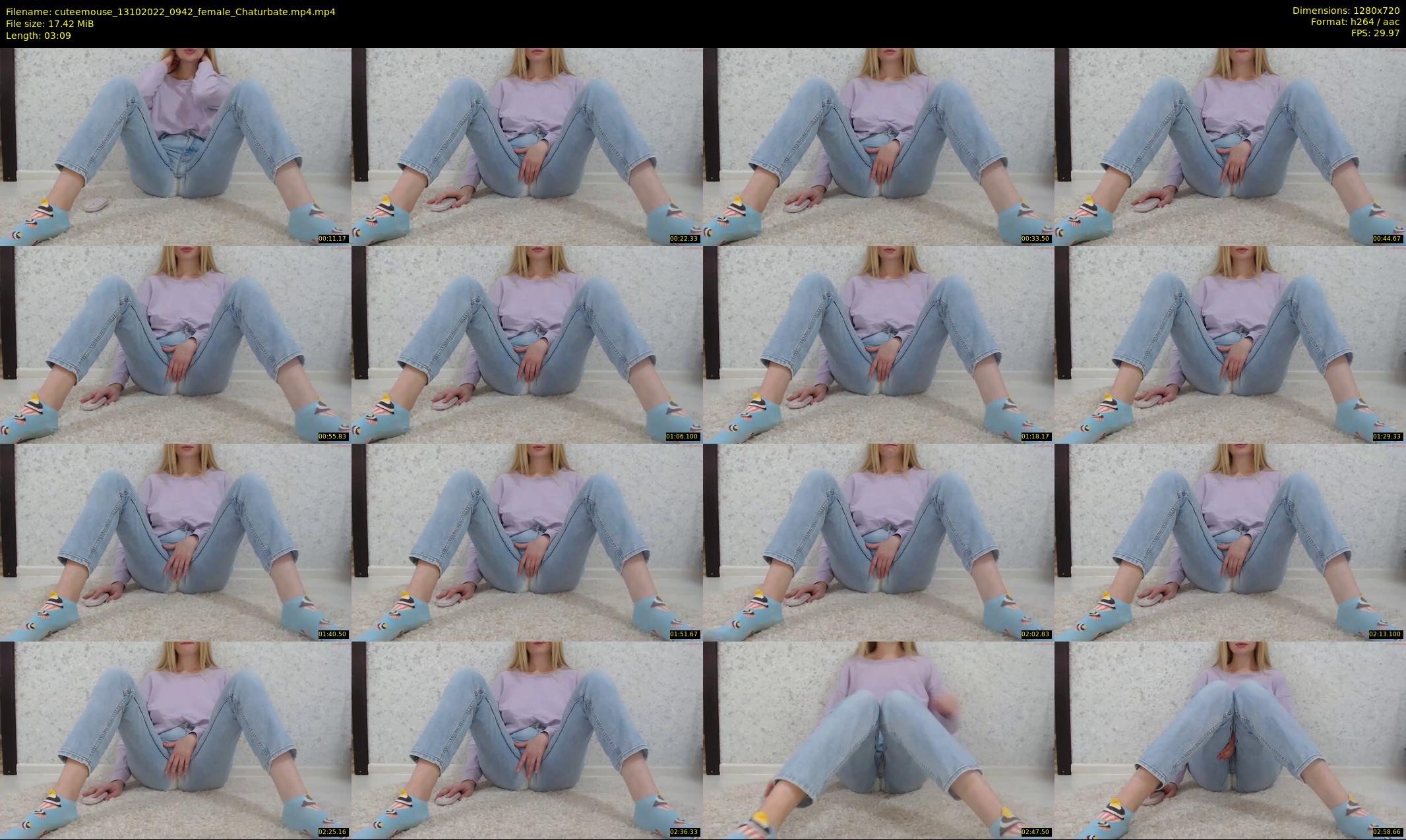 cuteemouse — 4 minute Chaturbate female cam show recording, 720p, Oct 13, 2022