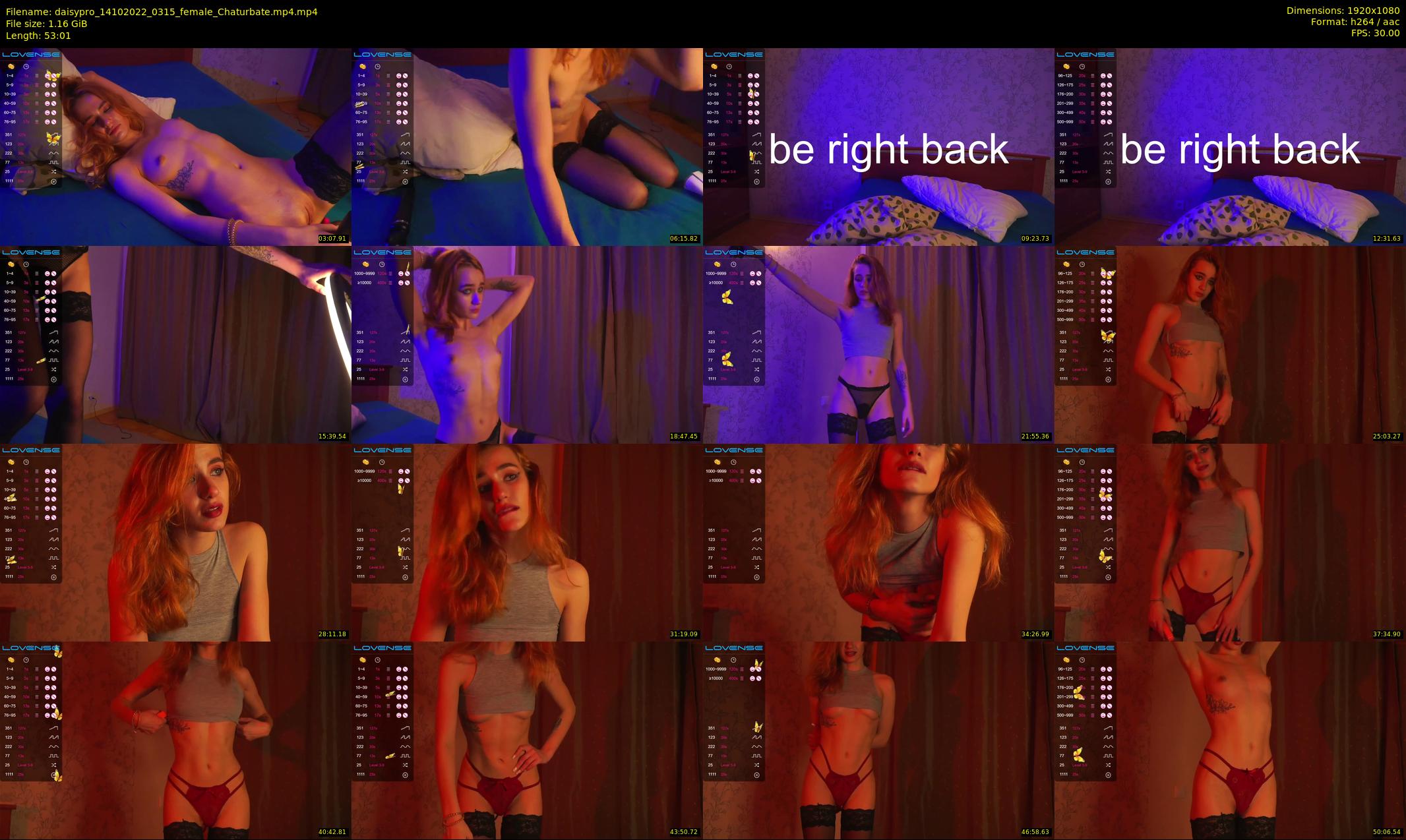 daisypro — 54 minute Chaturbate couple cam show recording, 1080p, Oct 14, 2022