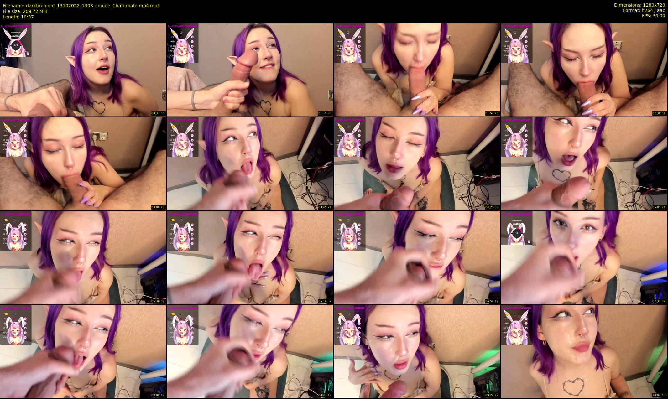 darkfirenight — 11 minute Chaturbate couple cam show recording, 720p, Oct 13, 2022
