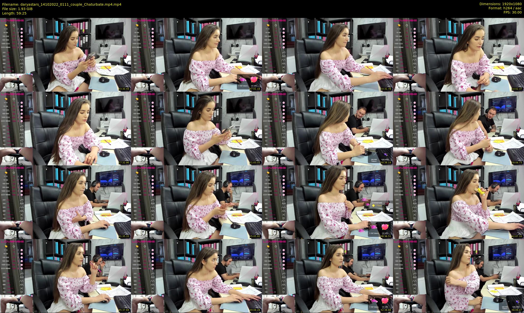 daryastars — 60 minute Chaturbate couple cam show recording, 1080p, Oct 14, 2022