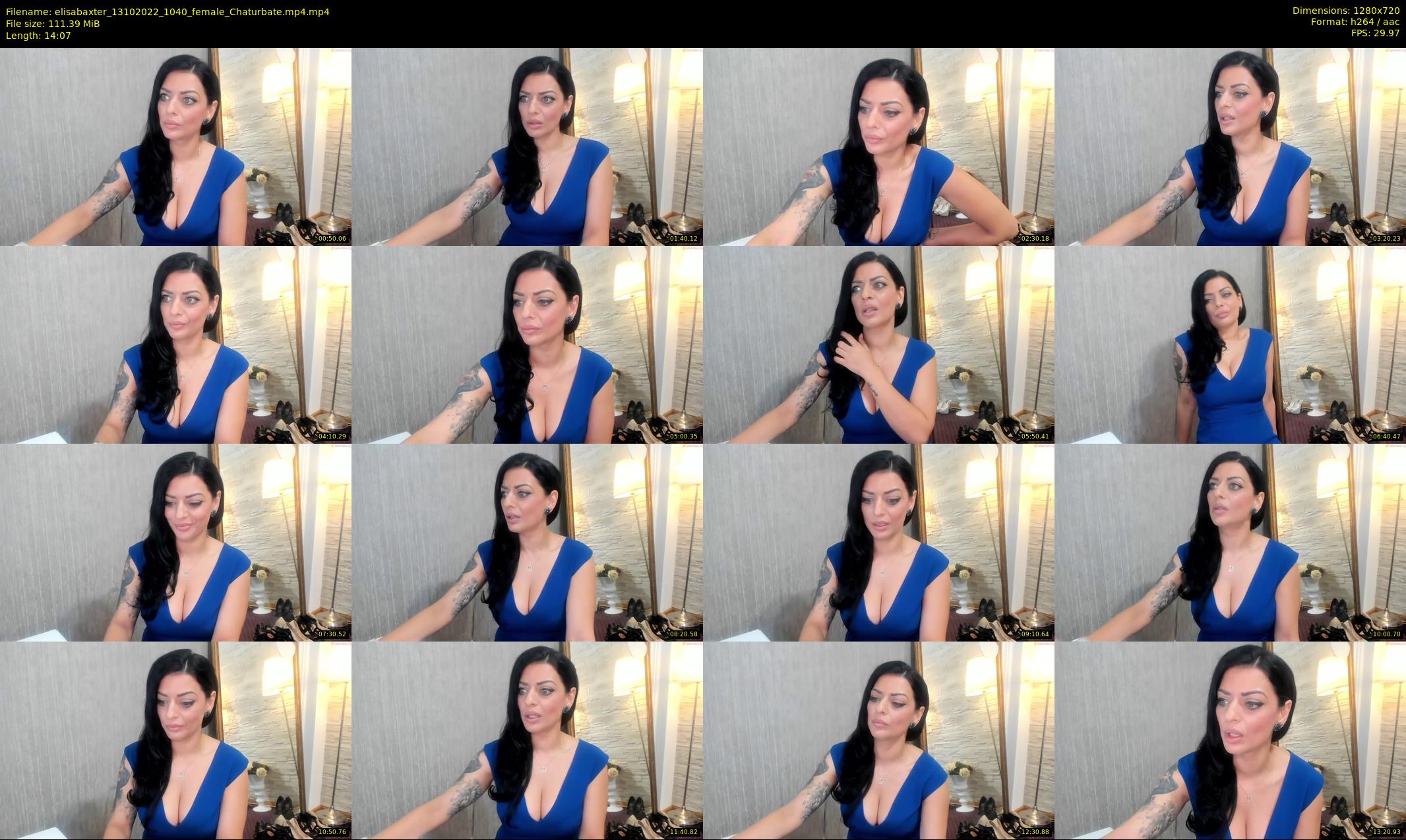 elisabaxter — 15 minute Chaturbate female cam show recording, 720p, Oct 13, 2022