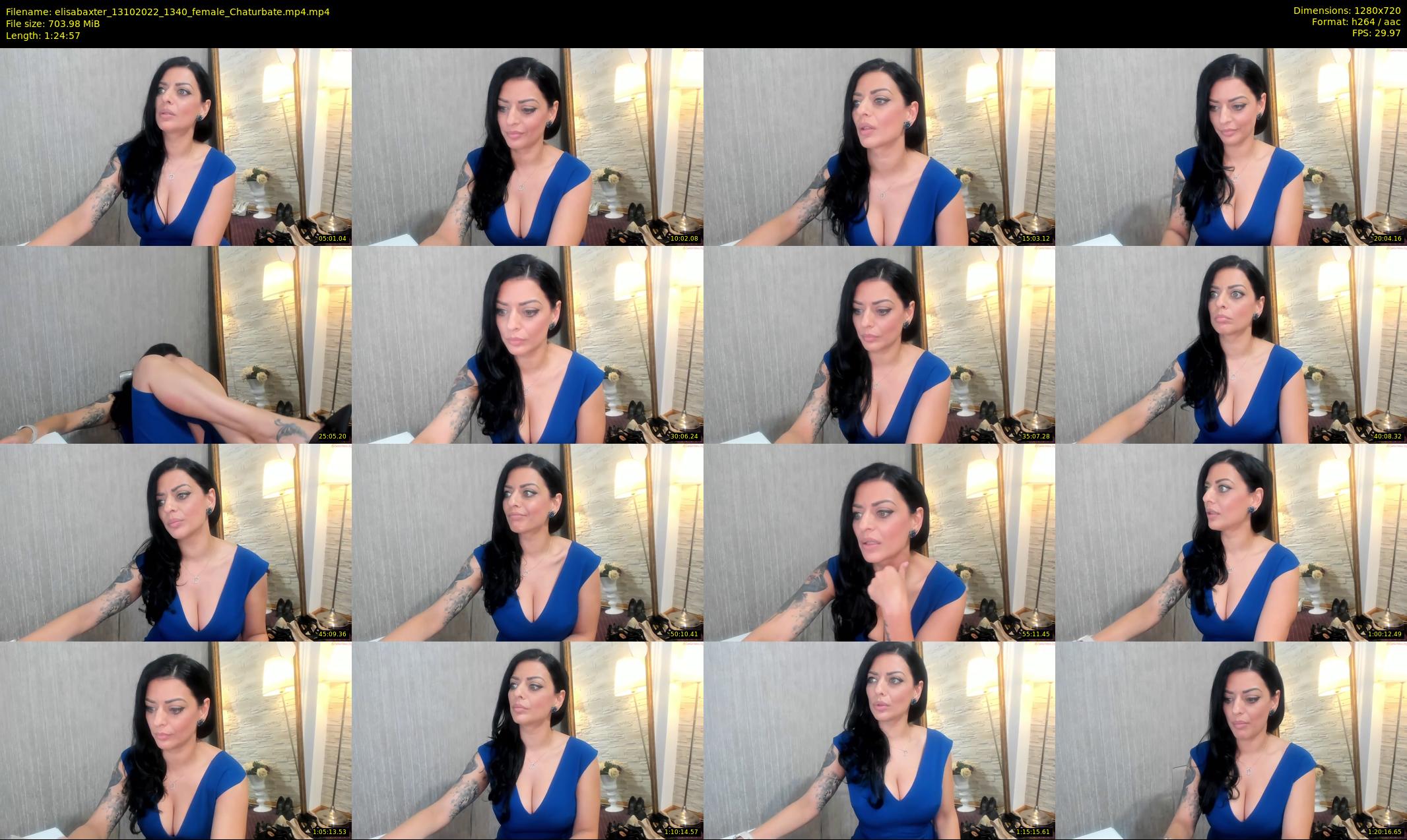 elisabaxter — 85 minute Chaturbate female cam show recording, 720p, Oct 13, 2022
