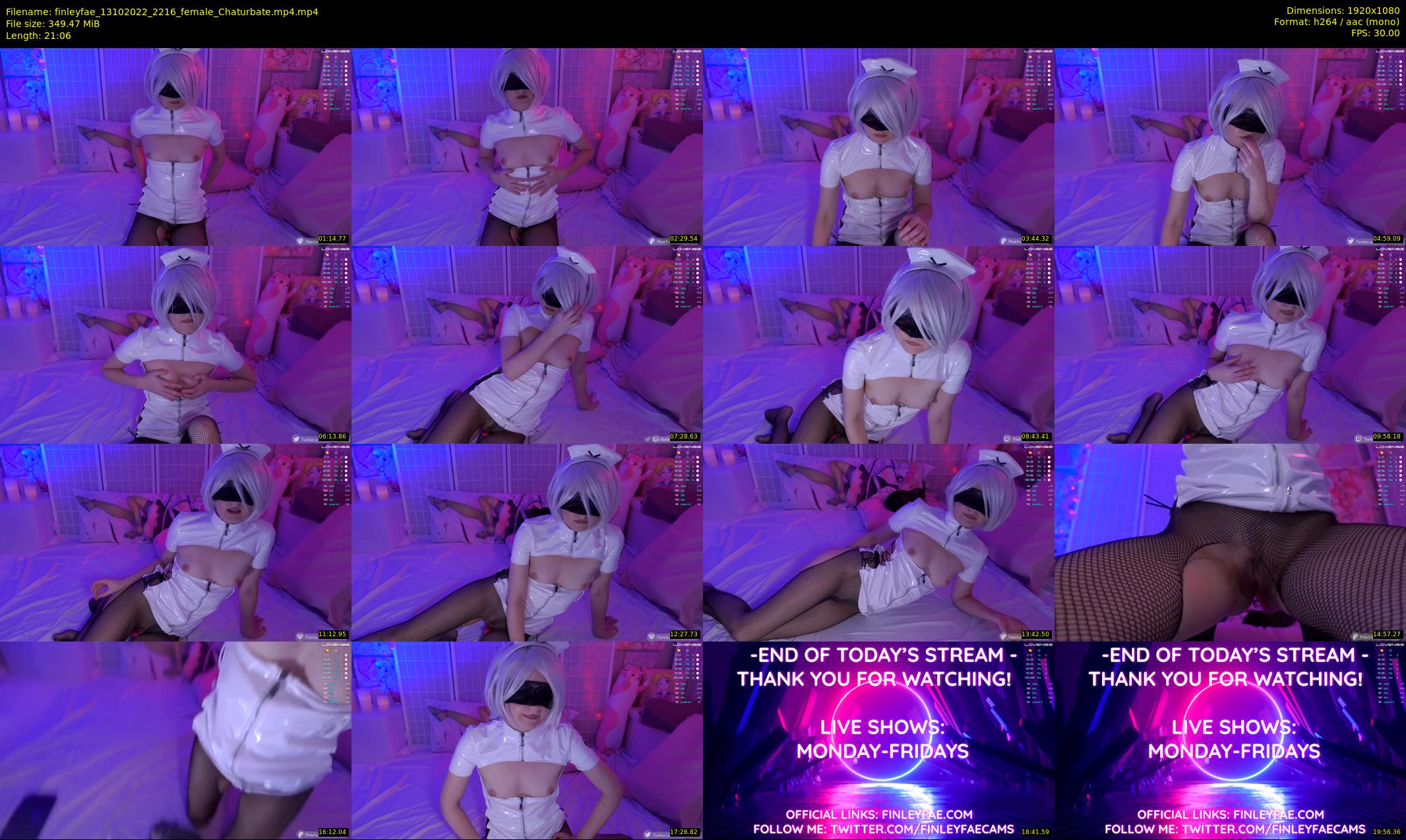 finleyfae — 22 minute Chaturbate female cam show recording, 1080p, Oct 13, 2022