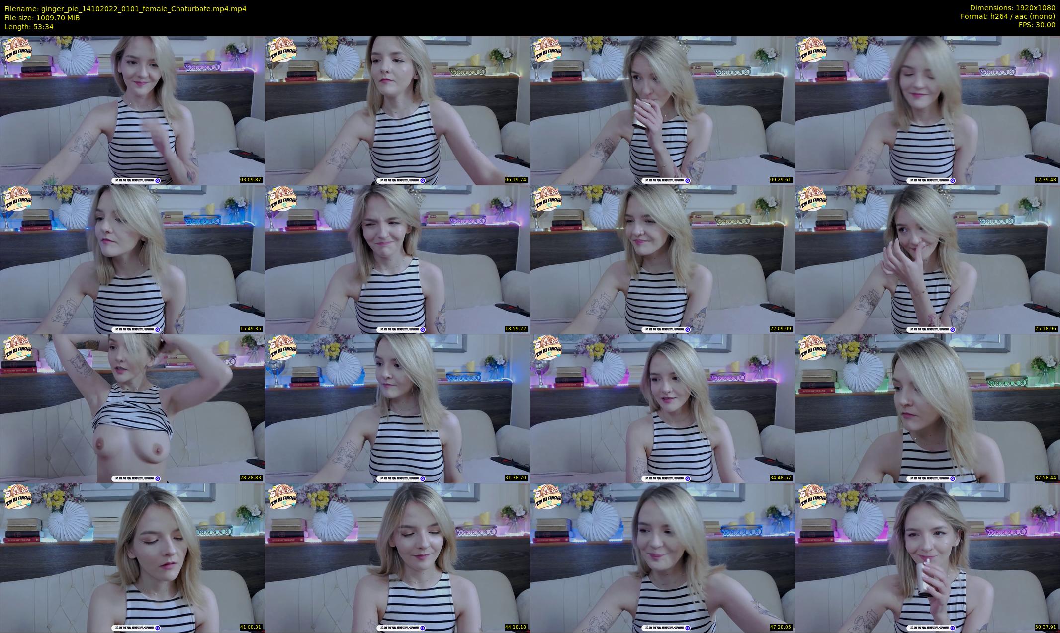 ginger_pie — 54 minute Chaturbate female cam show recording, 1080p, Oct 14, 2022