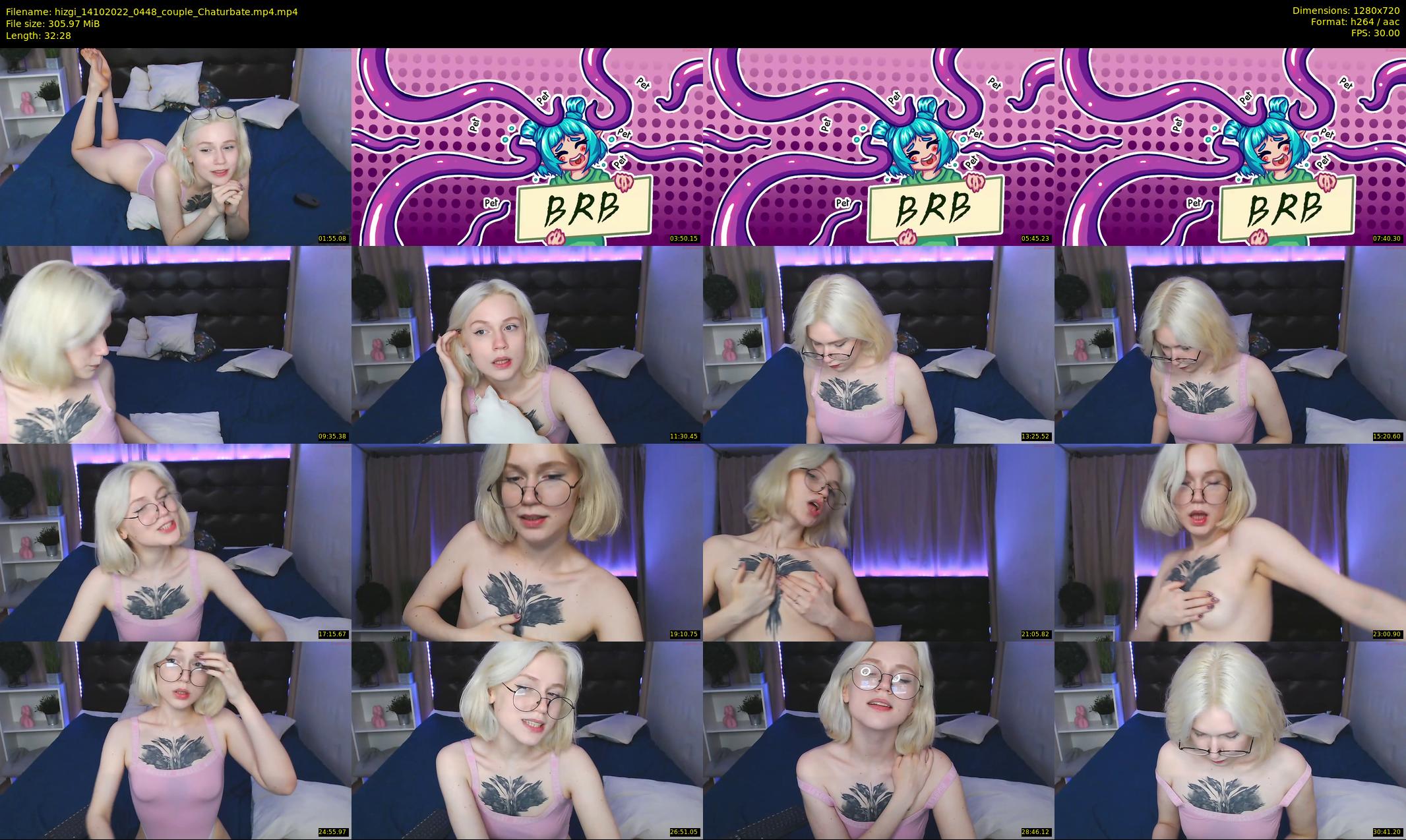 hizgi — 33 minute Chaturbate couple cam show recording, 720p, Oct 14, 2022