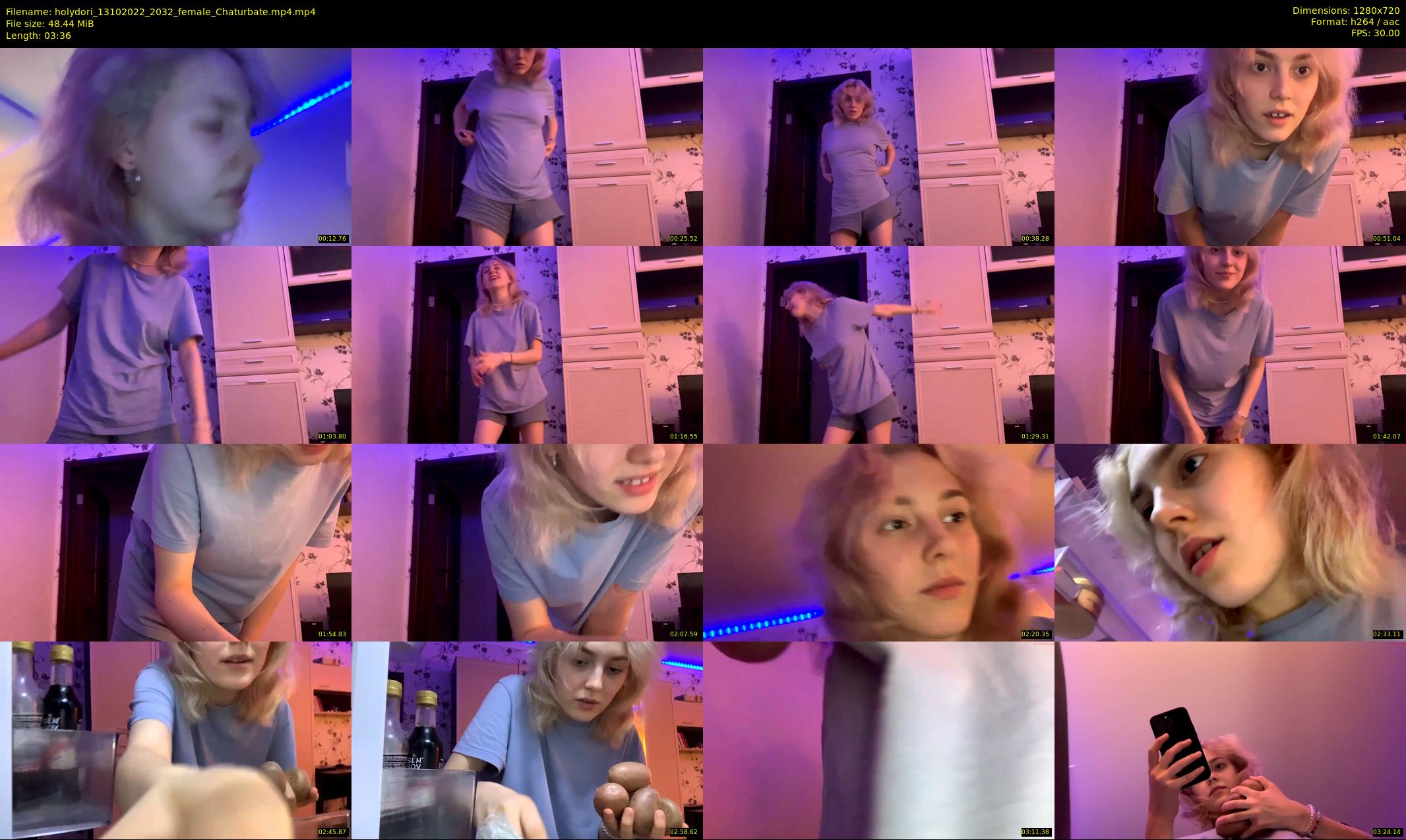 holydori — 4 minute Chaturbate female cam show recording, 720p, Oct 13, 2022