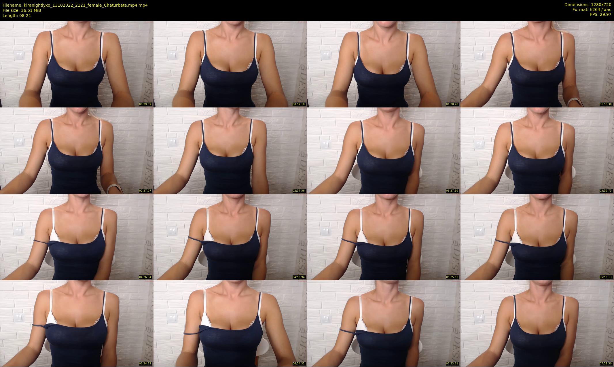 kiranightlyxo — 9 minute Chaturbate female cam show recording, 720p, Oct 13, 2022