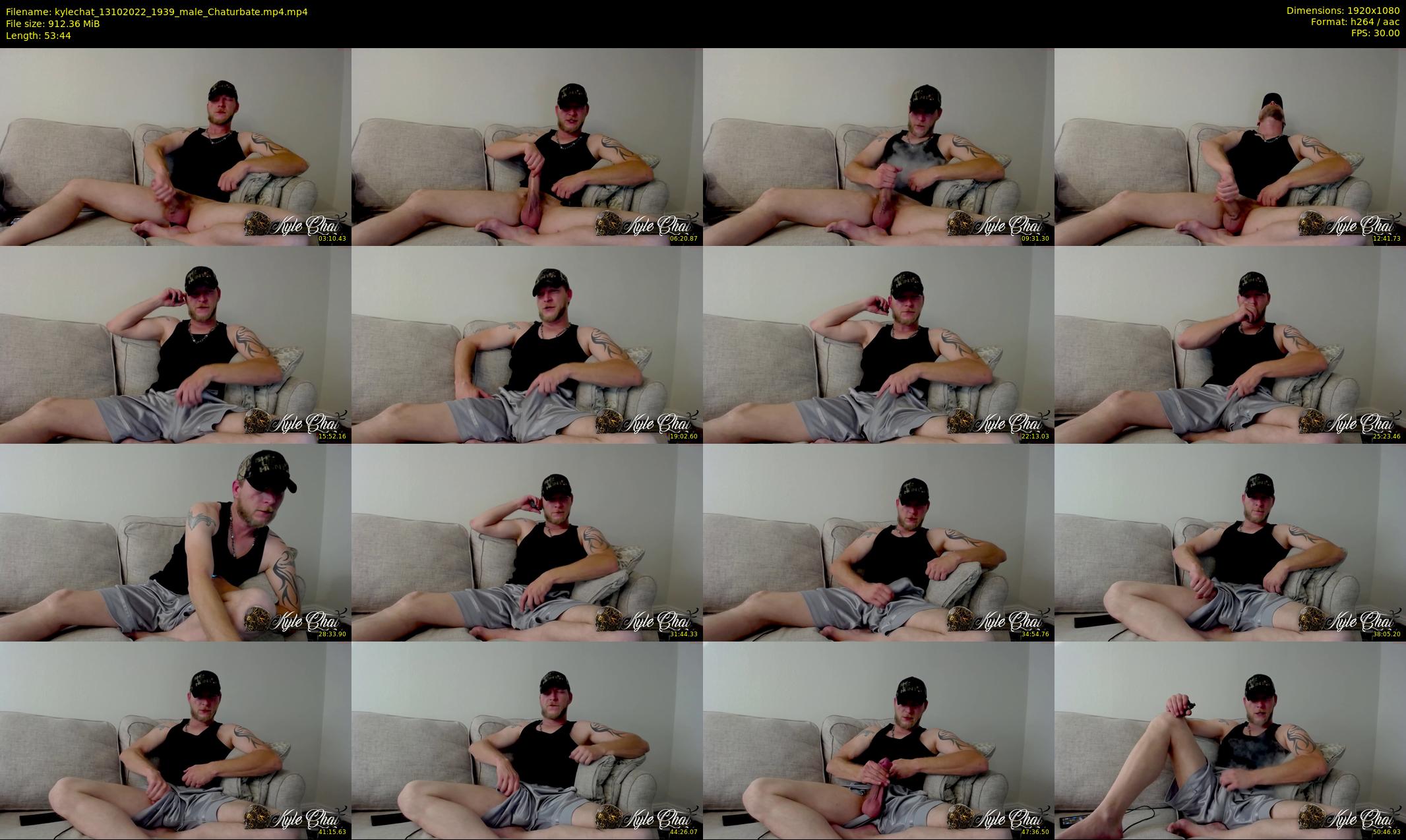 kylechat — 54 minute Chaturbate male cam show recording, 1080p, Oct 13, 2022