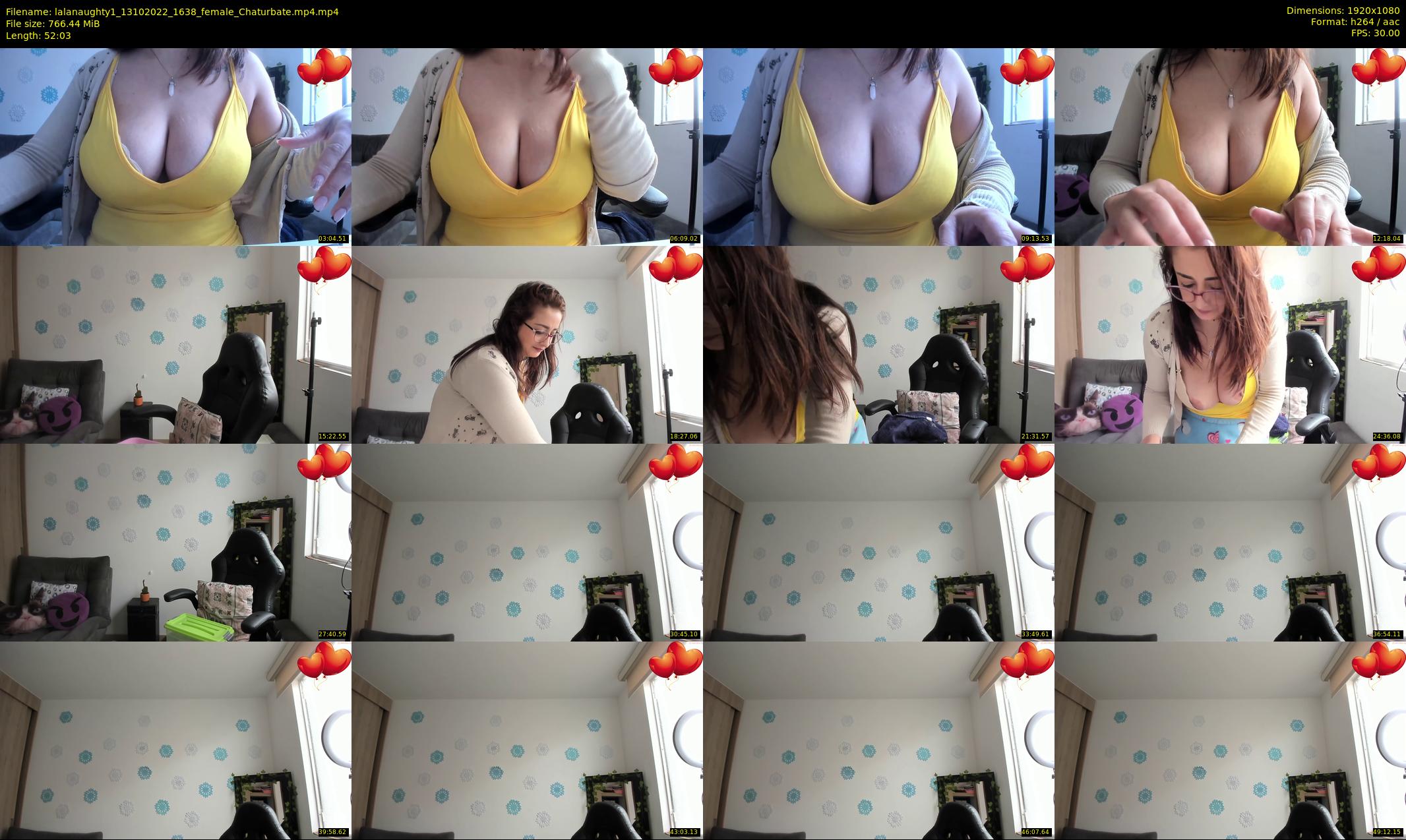 lalanaughty1 — 53 minute Chaturbate female cam show recording, 1080p, Oct 13, 2022