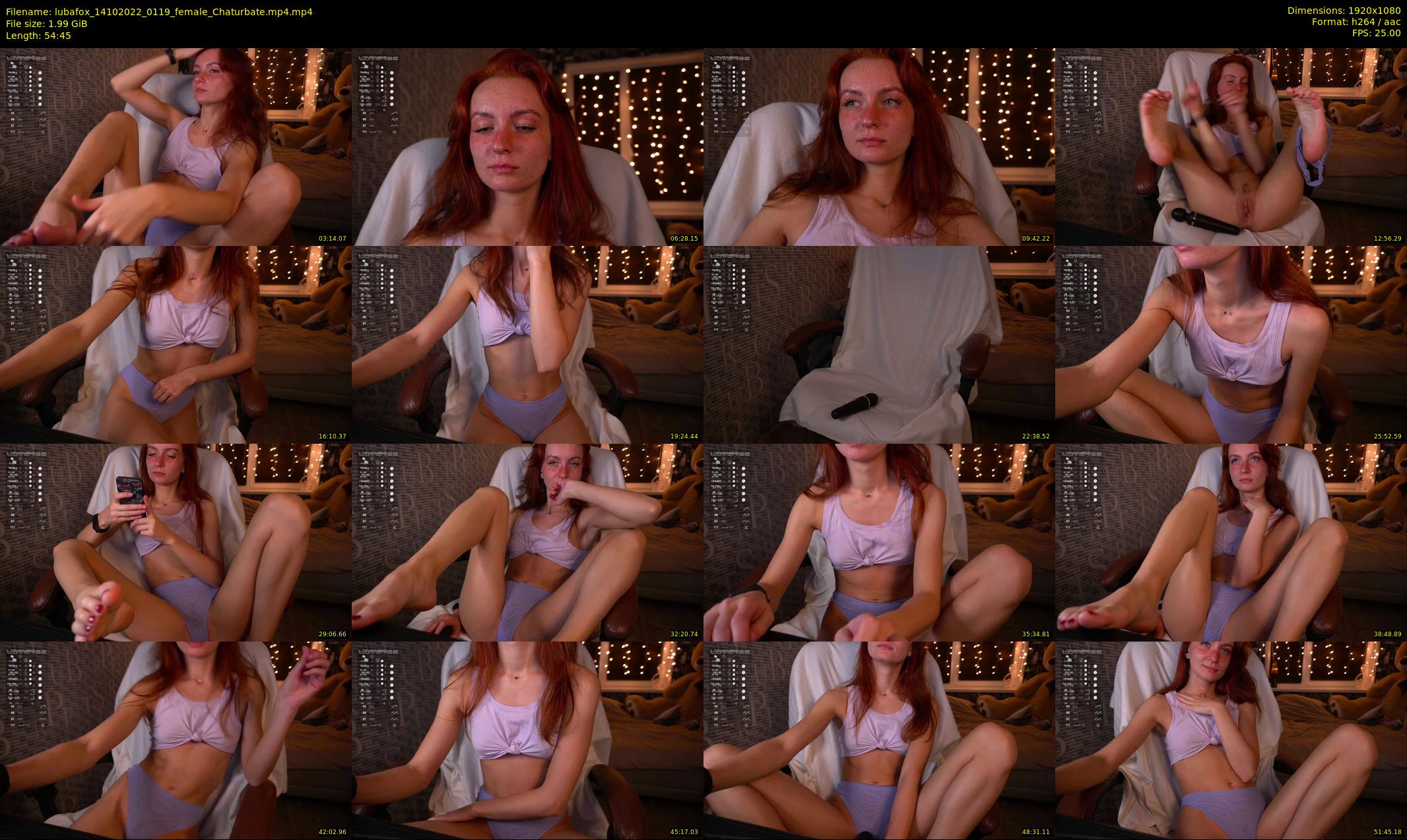 lubafox — 55 minute Chaturbate female cam show recording, 1080p, Oct 14, 2022
