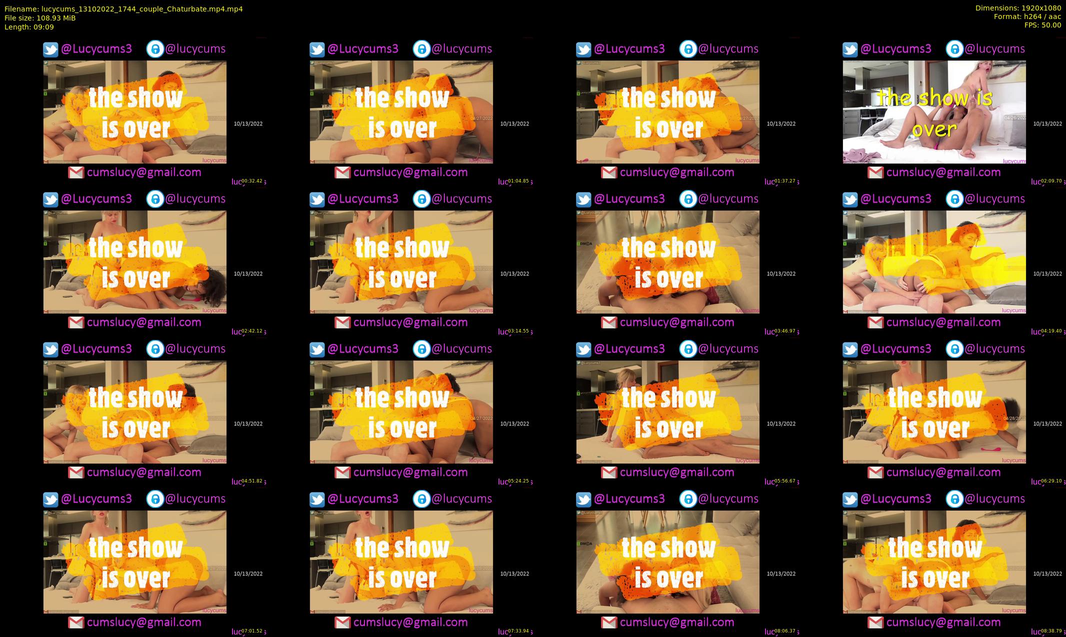 lucycums — 10 minute Chaturbate couple cam show recording, 1080p, Oct 13, 2022
