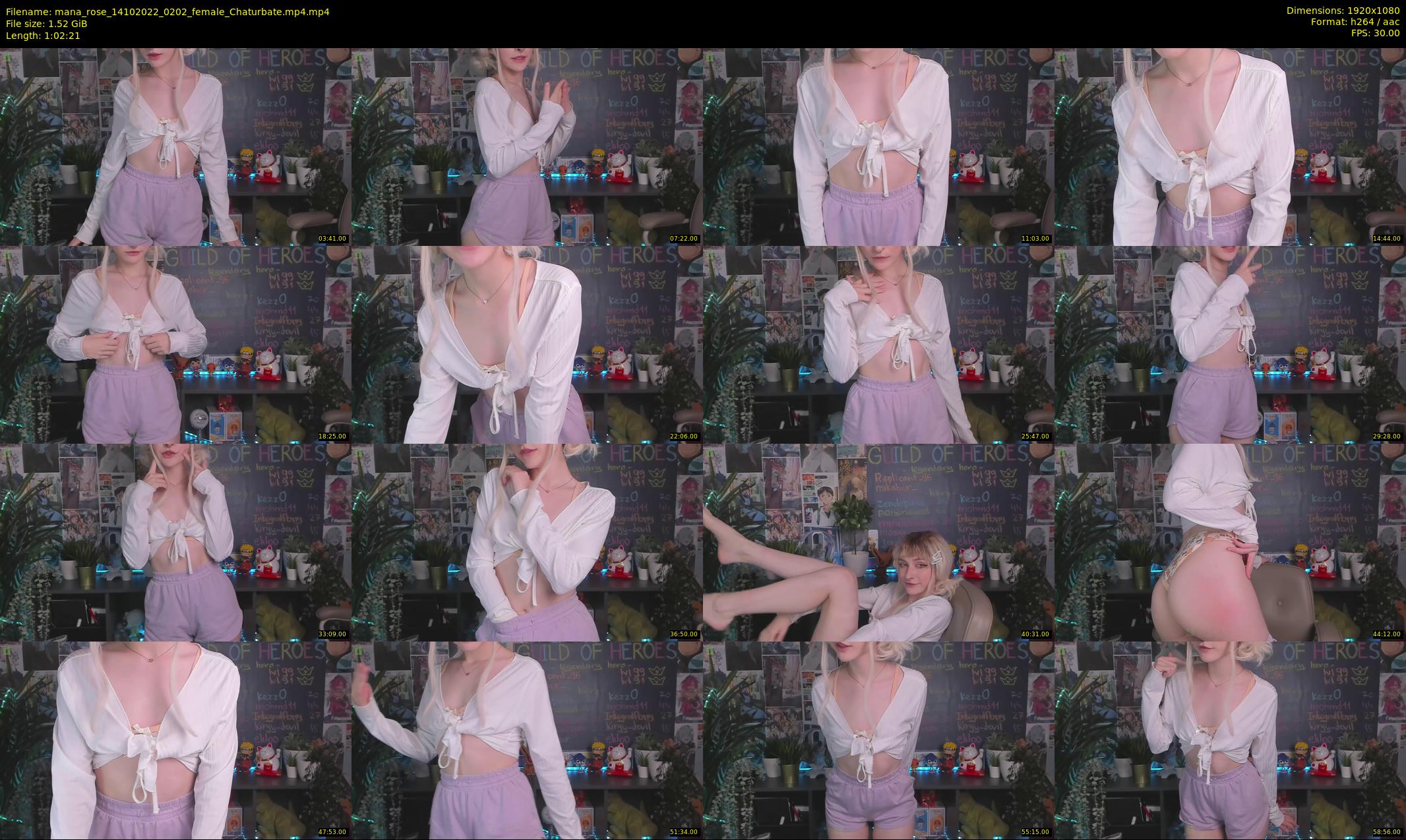 mana_rose — 63 minute Chaturbate female cam show recording, 1080p, Oct 14, 2022