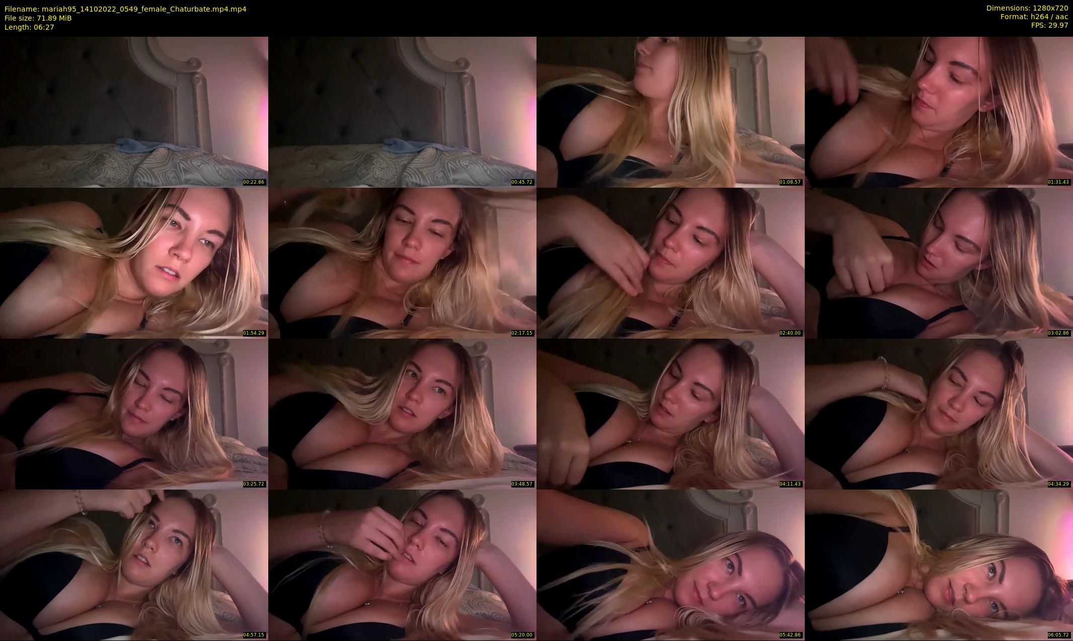 mariah95 — 7 minute Chaturbate female cam show recording, 720p, Oct 14, 2022