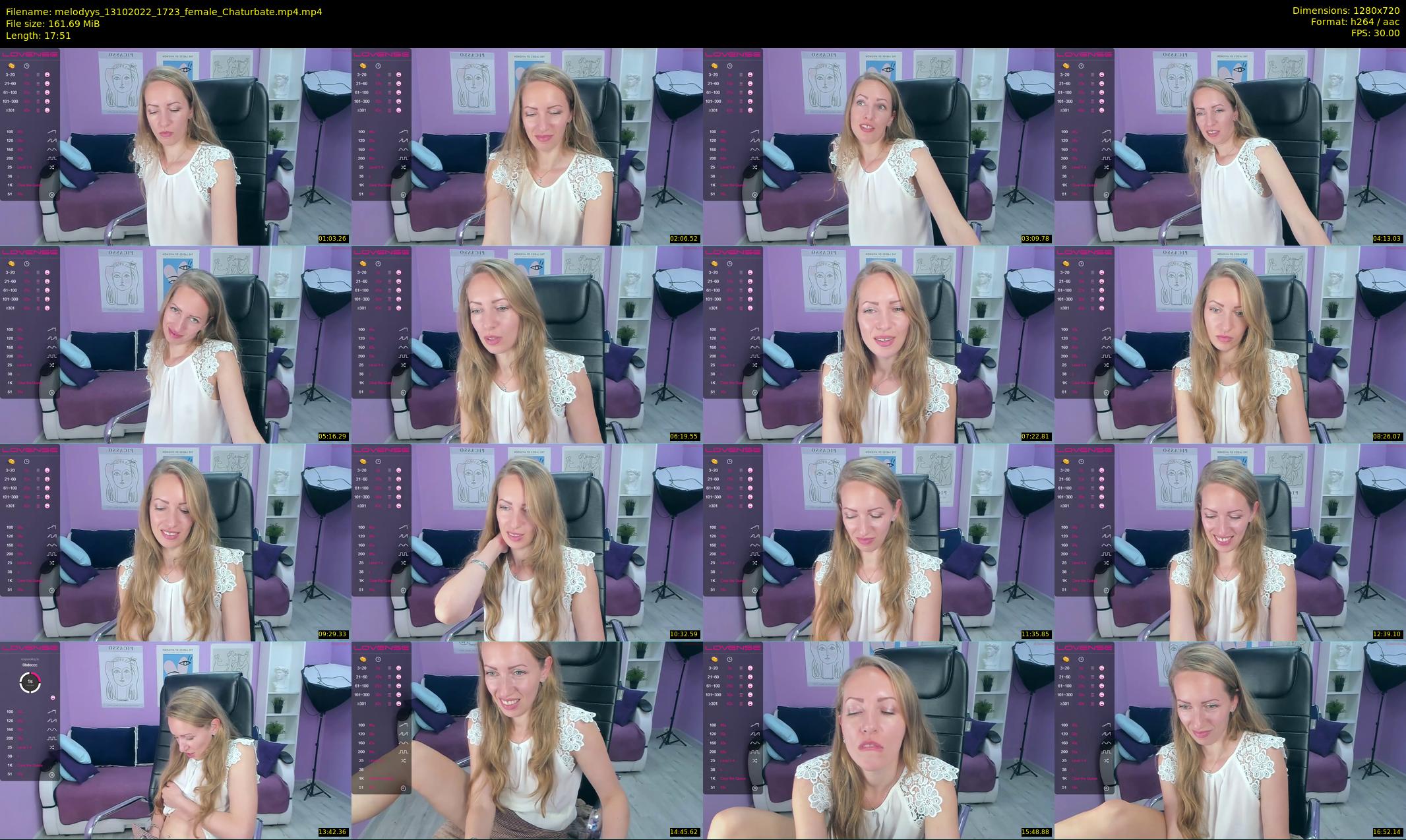 melodyys — 18 minute Chaturbate female cam show recording, 720p, Oct 13, 2022