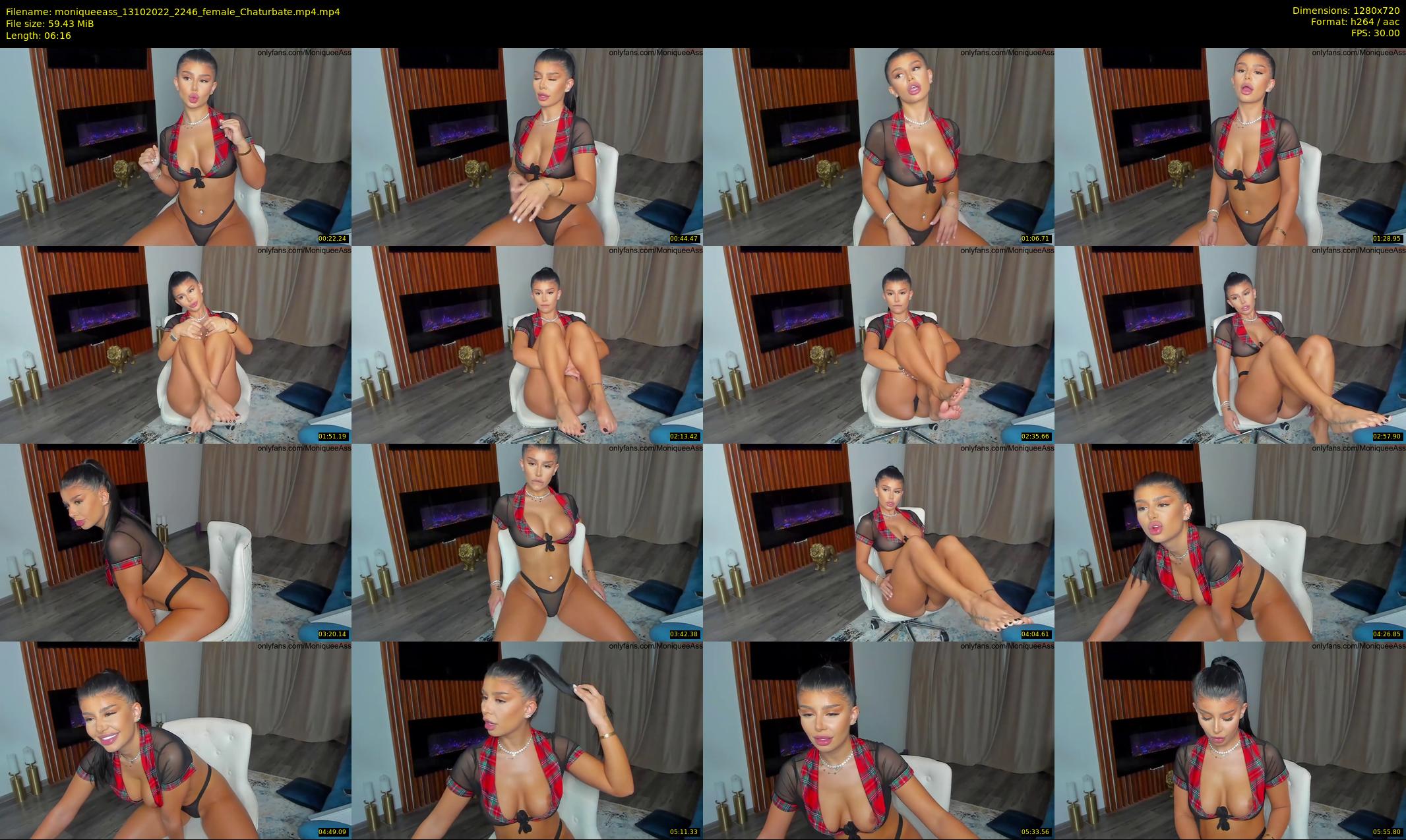 moniqueeass — 7 minute Chaturbate female cam show recording, 720p, Oct 13, 2022